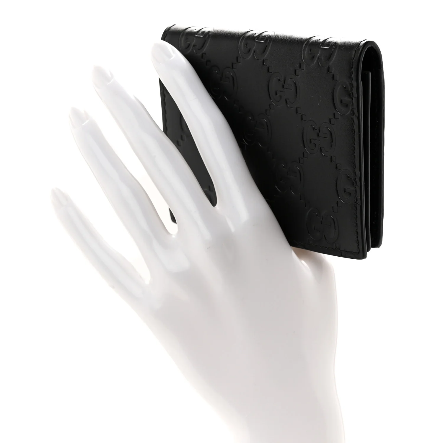 Guccissima Card Case Wallet Black - Image 2