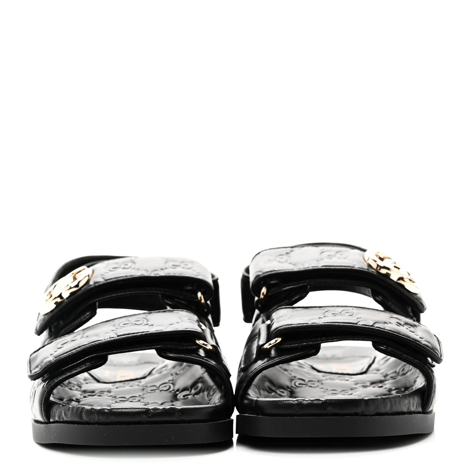 Guccissima GG Embossed Womens Sandals 35 Black - Image 4
