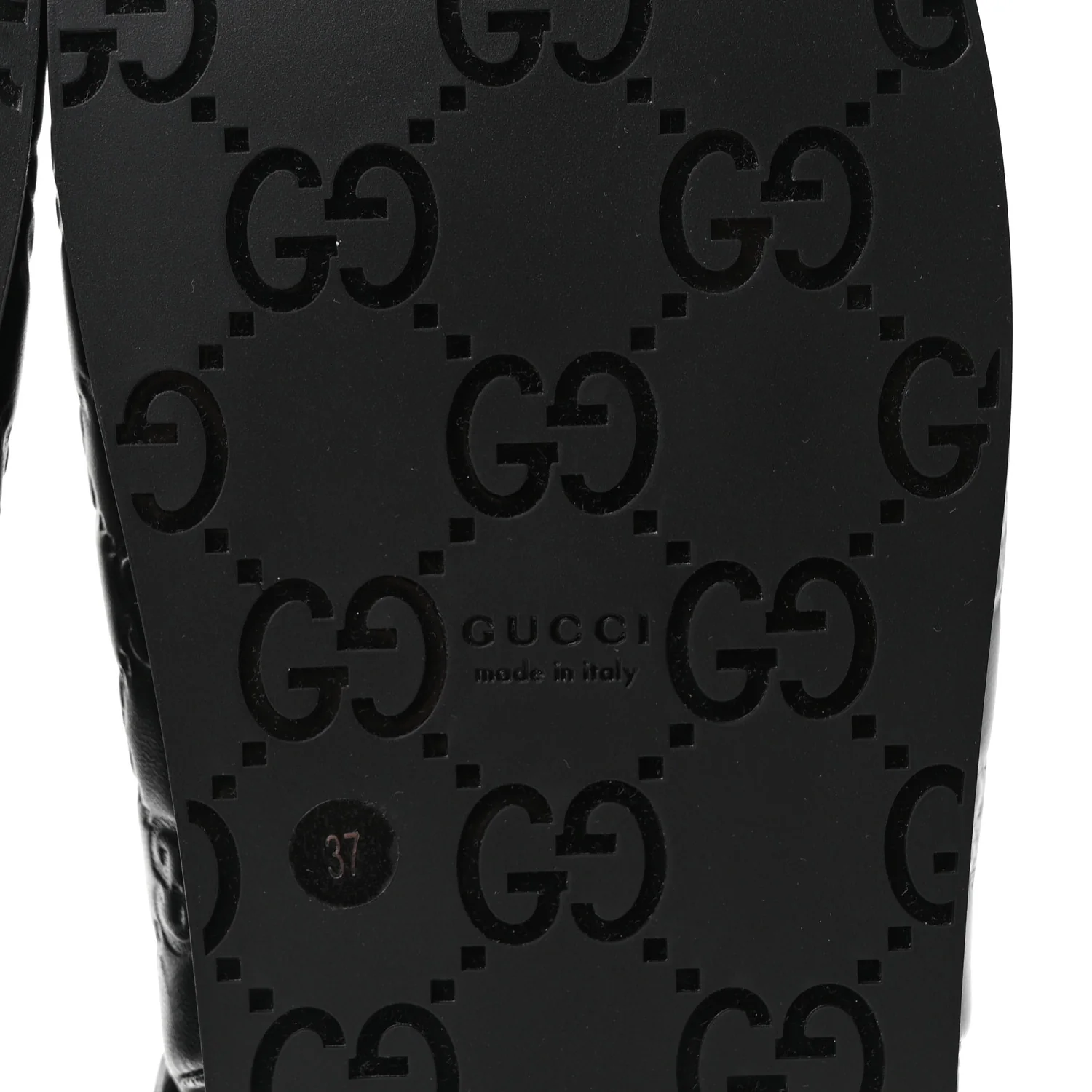 Guccissima GG Embossed Womens Sandals 37 Black - Image 7