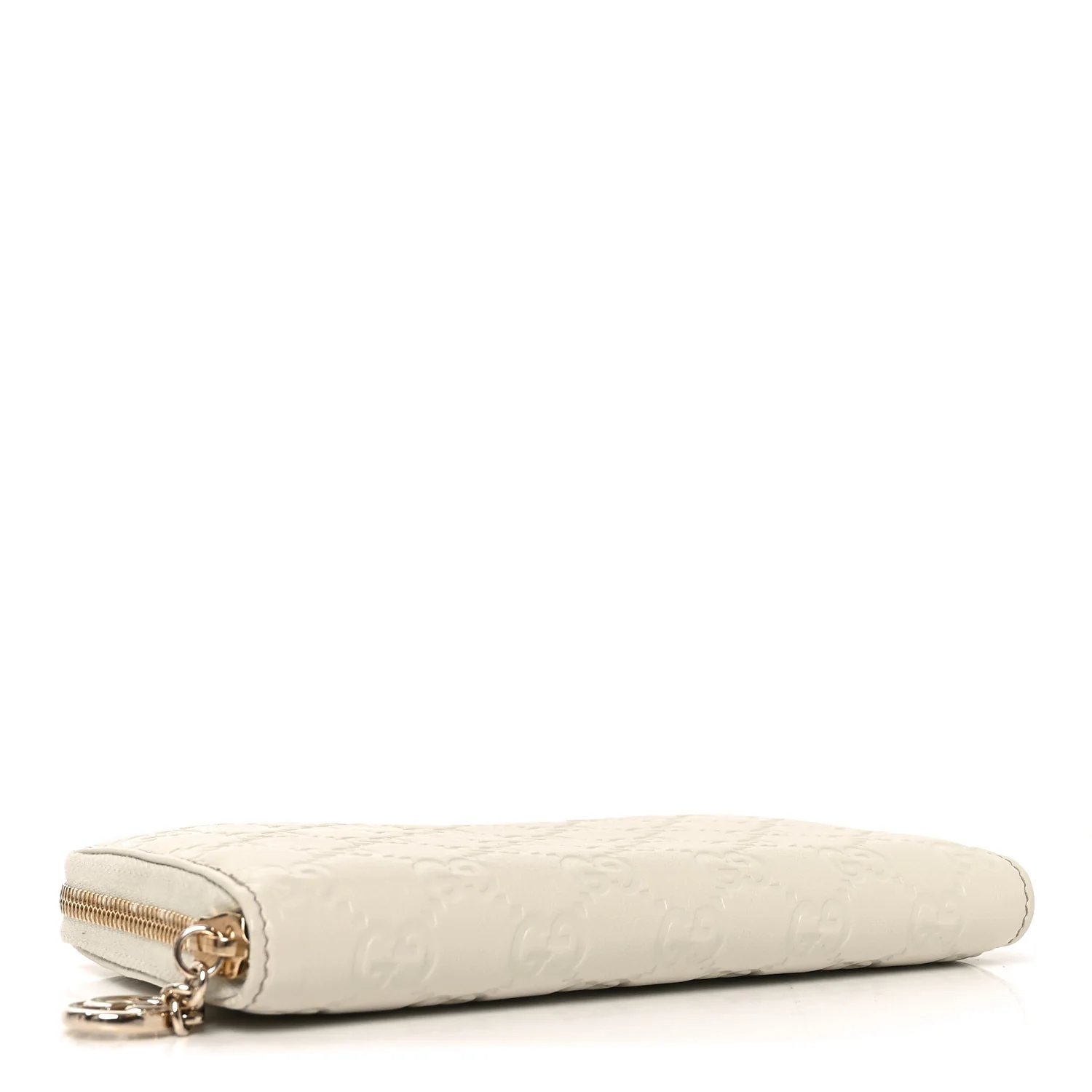 Guccissima GG Pierce Zip Around Wallet White - Image 4