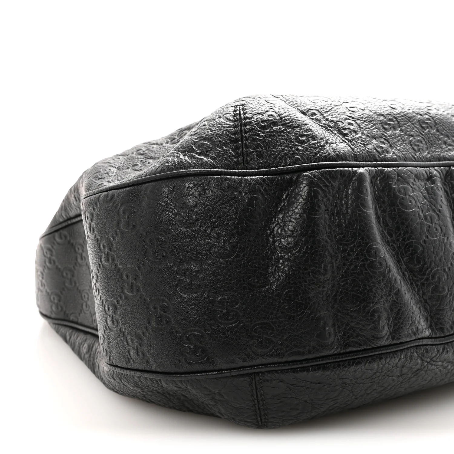 Guccissima Large New Ladies Web Hobo Black - Image 9
