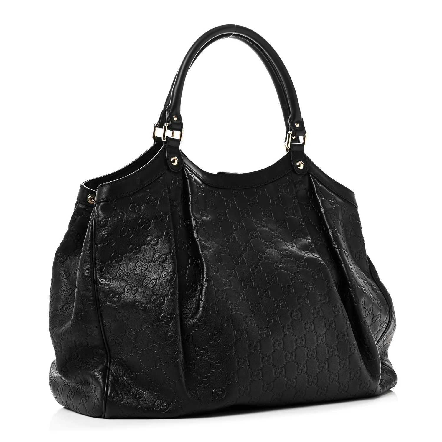 Guccissima Large Sukey Tote Black - Image 3