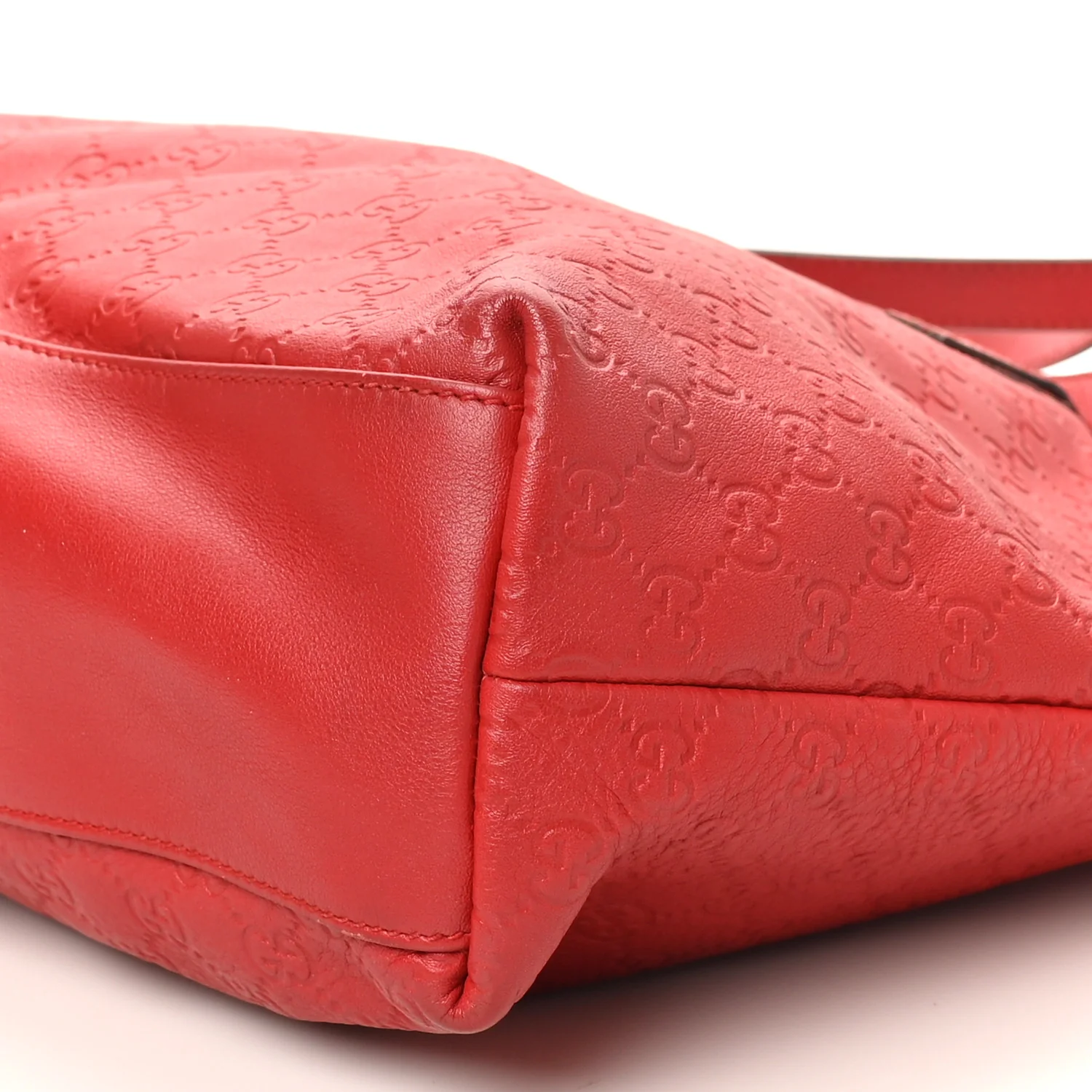 Guccissima Large Zippered Shopping Tote Red - Image 10