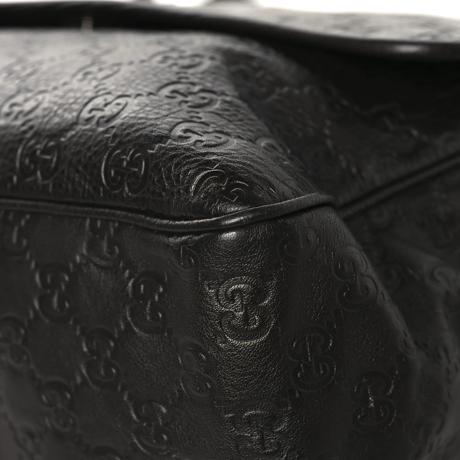 Guccissima Medium Flap Messenger Bag Chocolate - Image 10