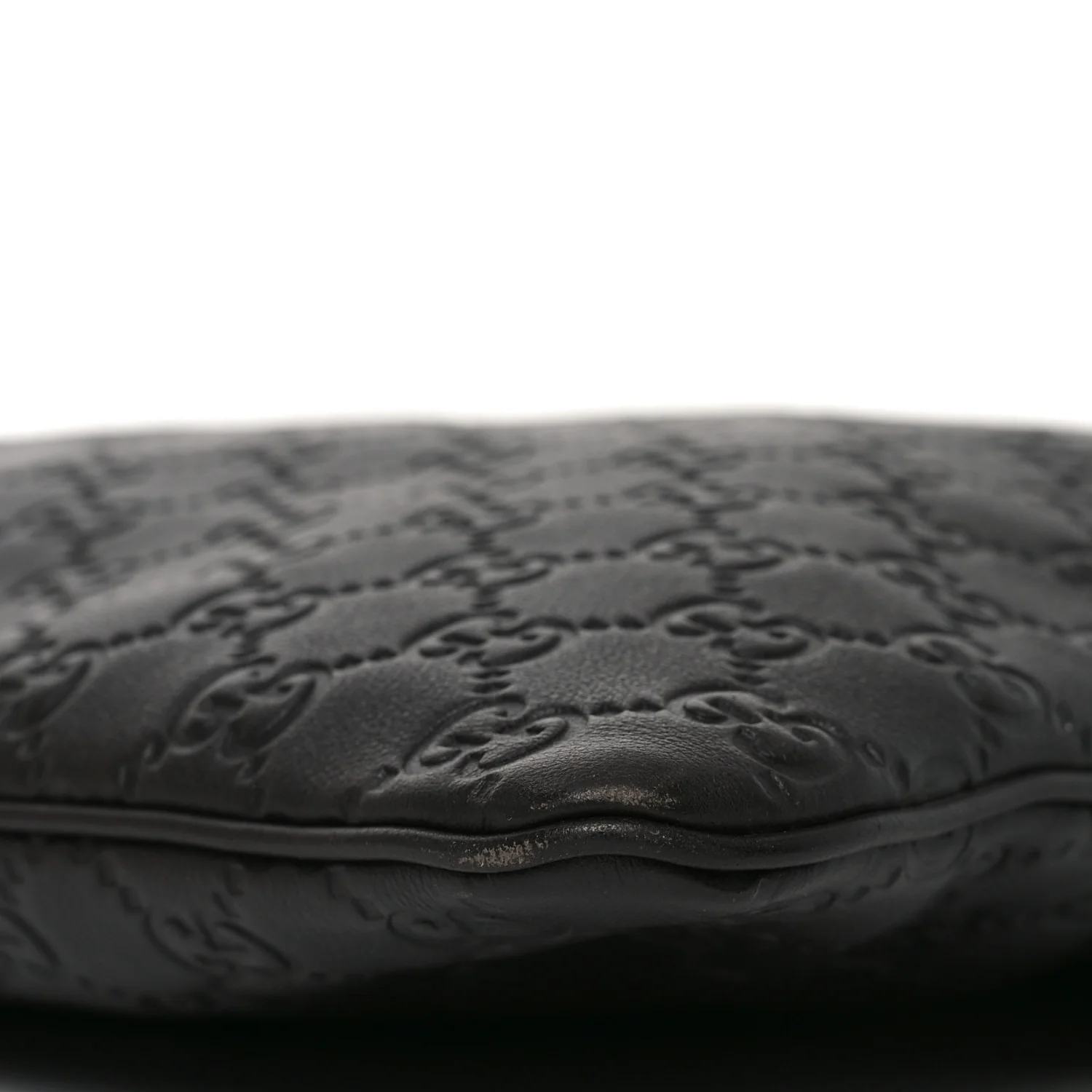 Guccissima Medium Flat Messenger Bag Black - Image 10