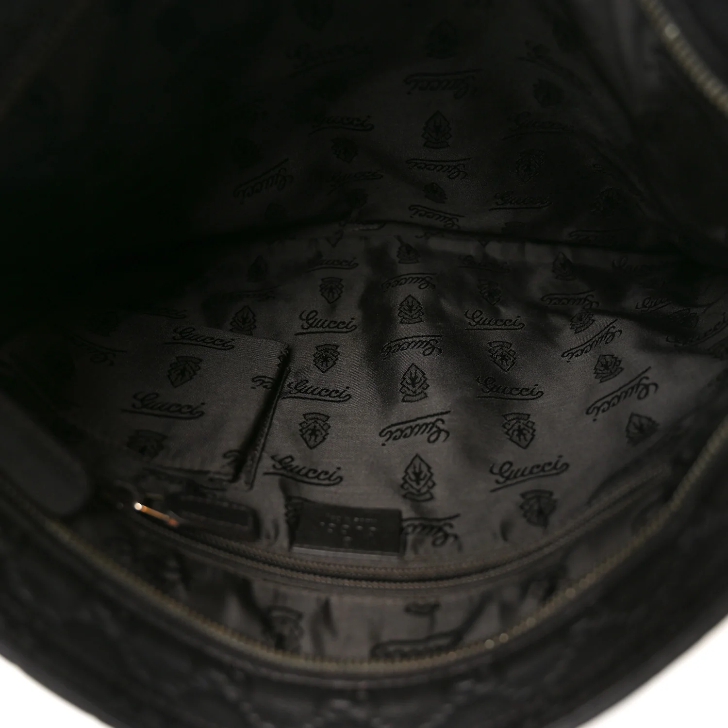 Guccissima Medium Flat Messenger Bag Black - Image 5