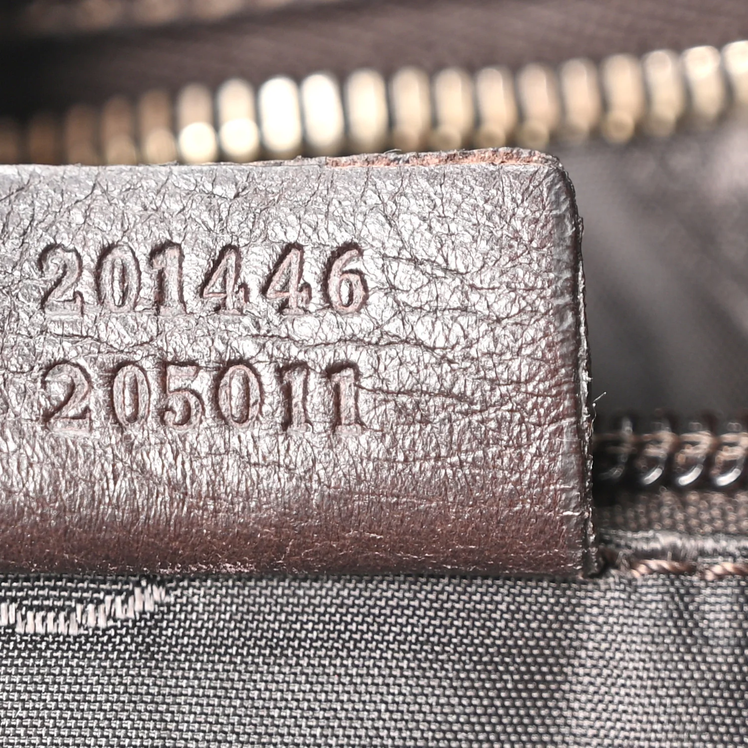 Guccissima Medium Flat Messenger Bag Dark Brown - Image 6