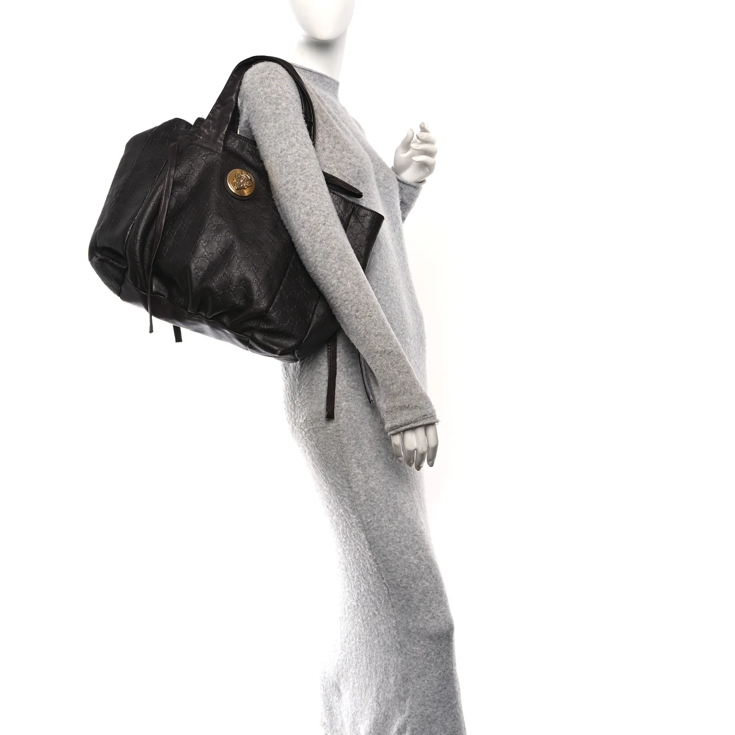 Guccissima Medium Hysteria Tote Brown - Image 2