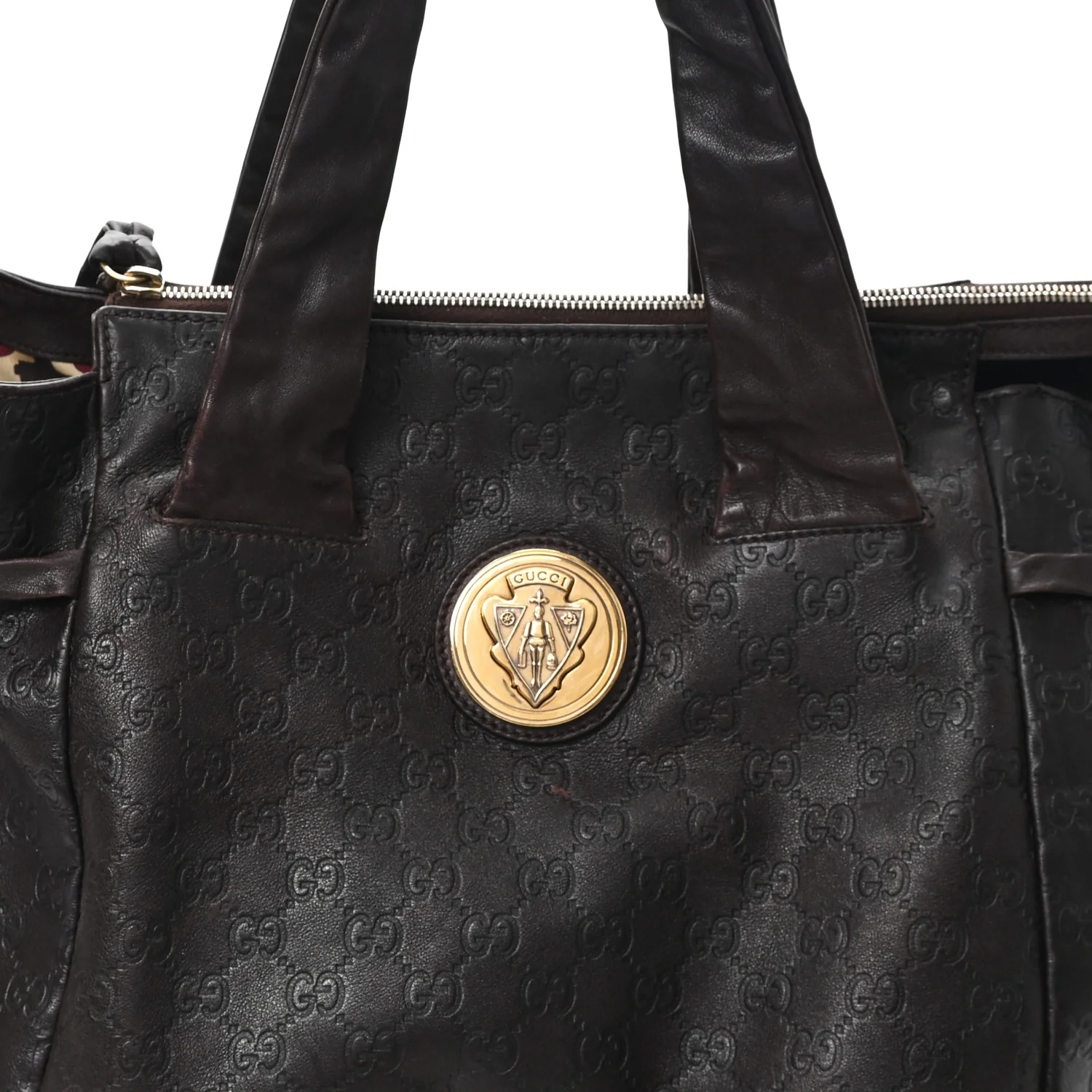 Guccissima Medium Hysteria Tote Brown - Image 8