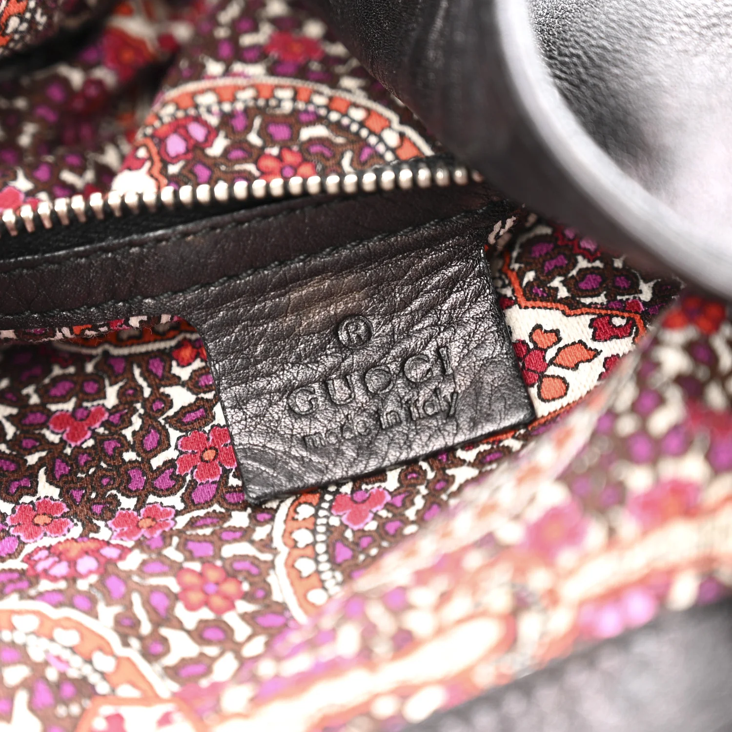 Guccissima Medium Indy Top Handle Hobo Black - Image 6