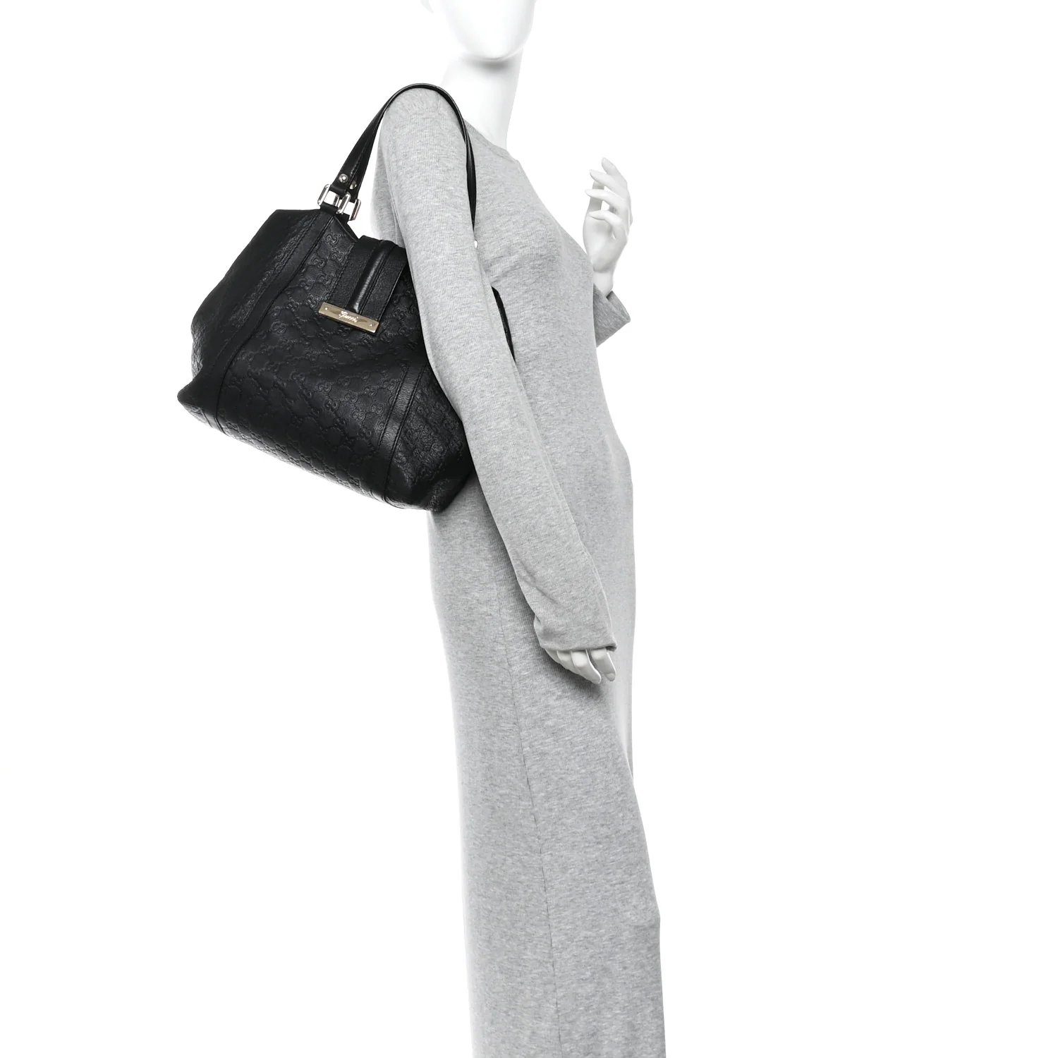 Guccissima Medium New Ladies Tote Black - Image 2