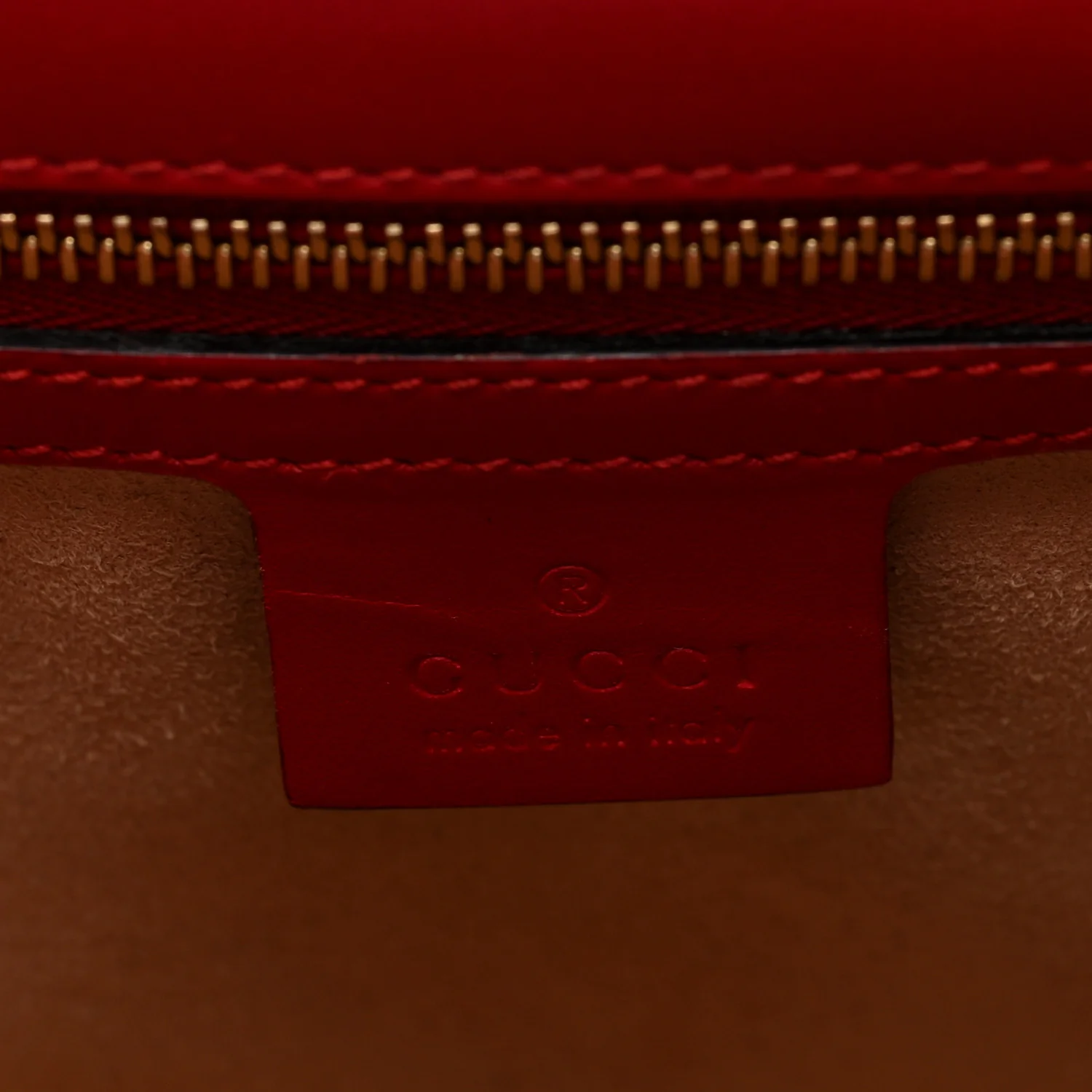 Guccissima Medium Padlock Shoulder Bag Hibiscus Red - Image 6