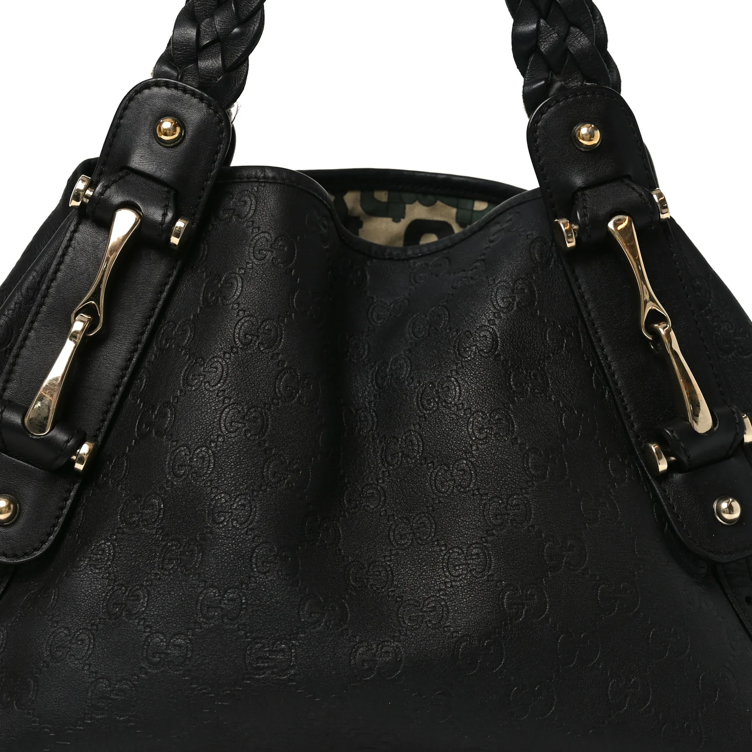 Guccissima Medium Pelham Shoulder Bag Black - Image 8