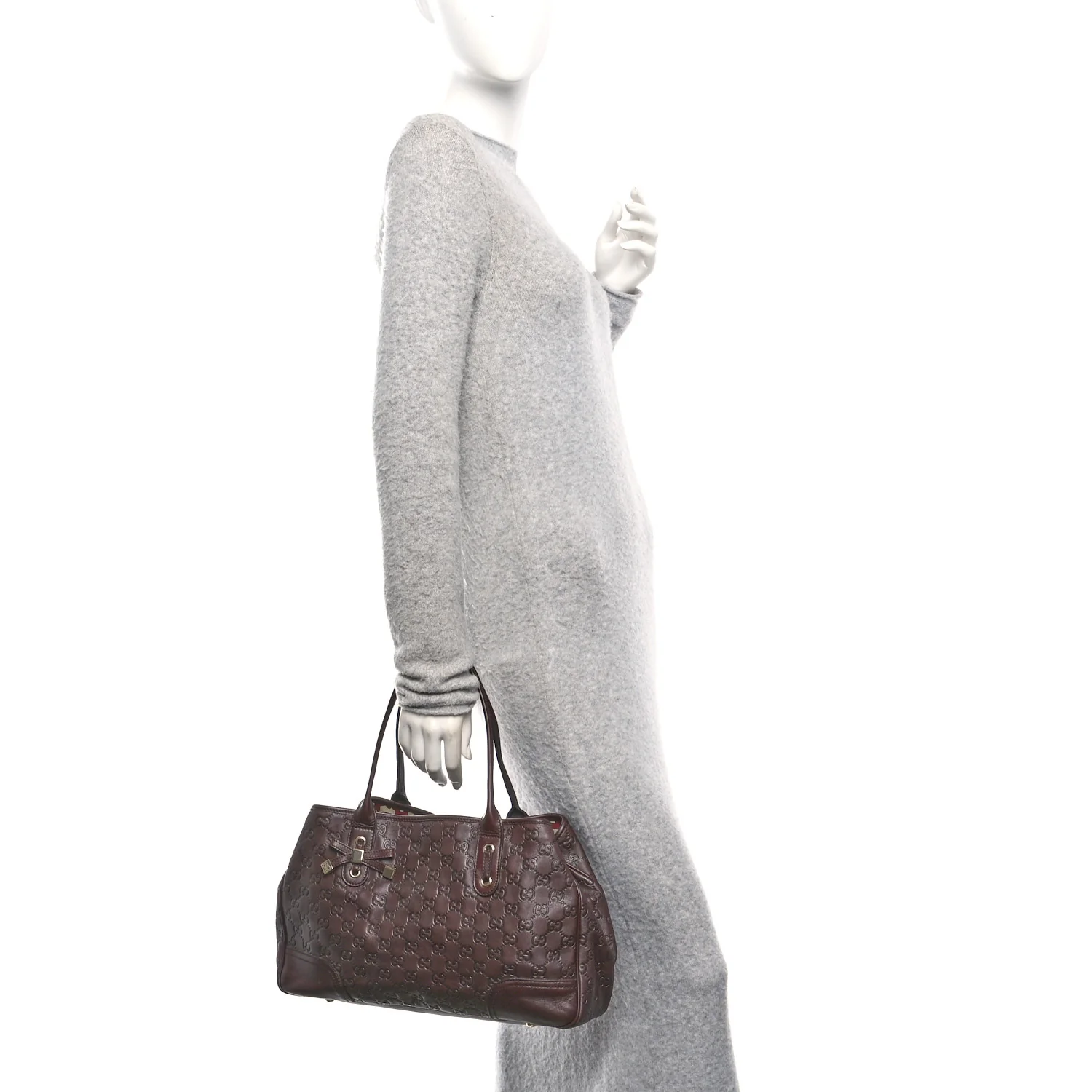 Guccissima Medium Princy Tote Dark Brown - Image 2