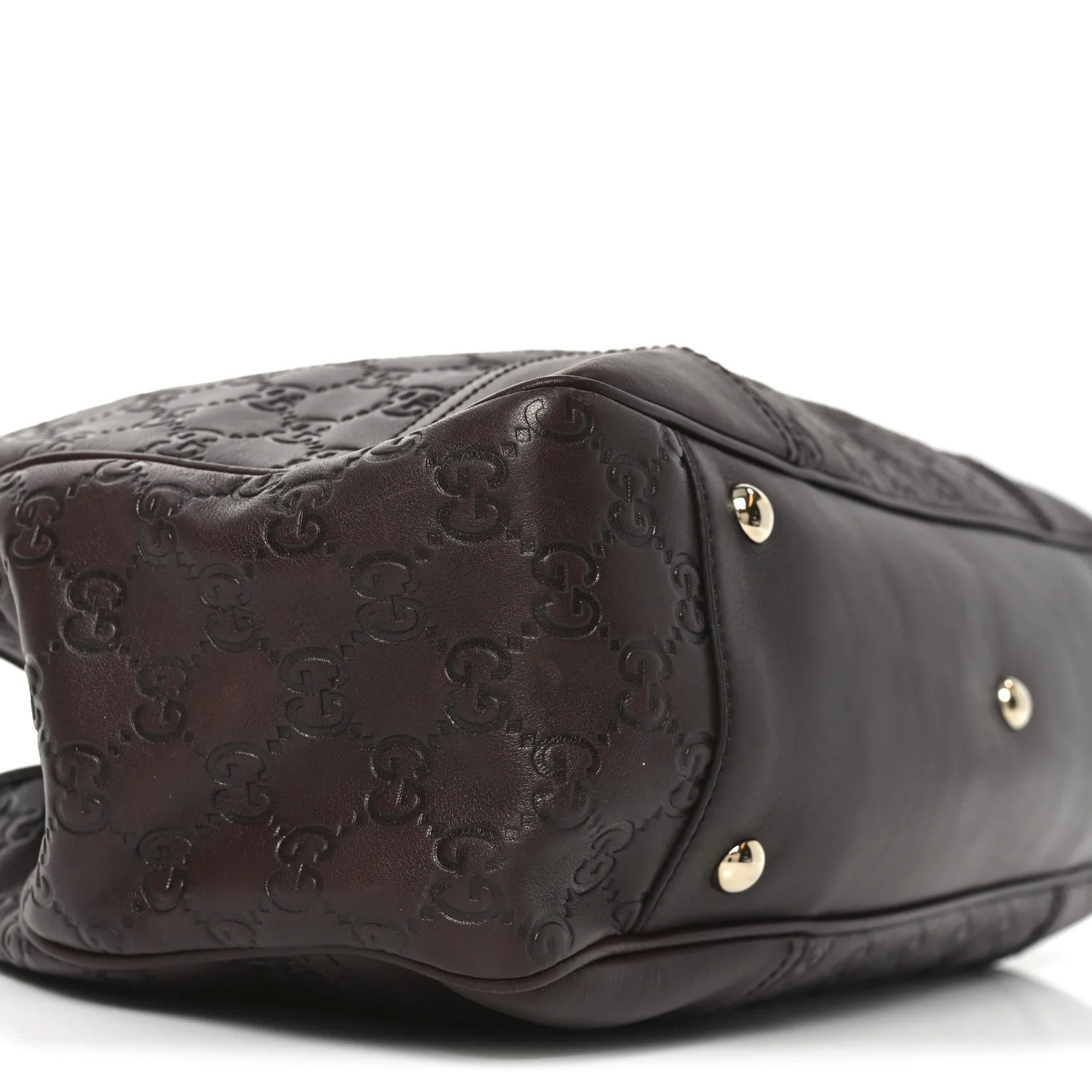 Guccissima Medium Princy Tote Dark Brown - Image 9