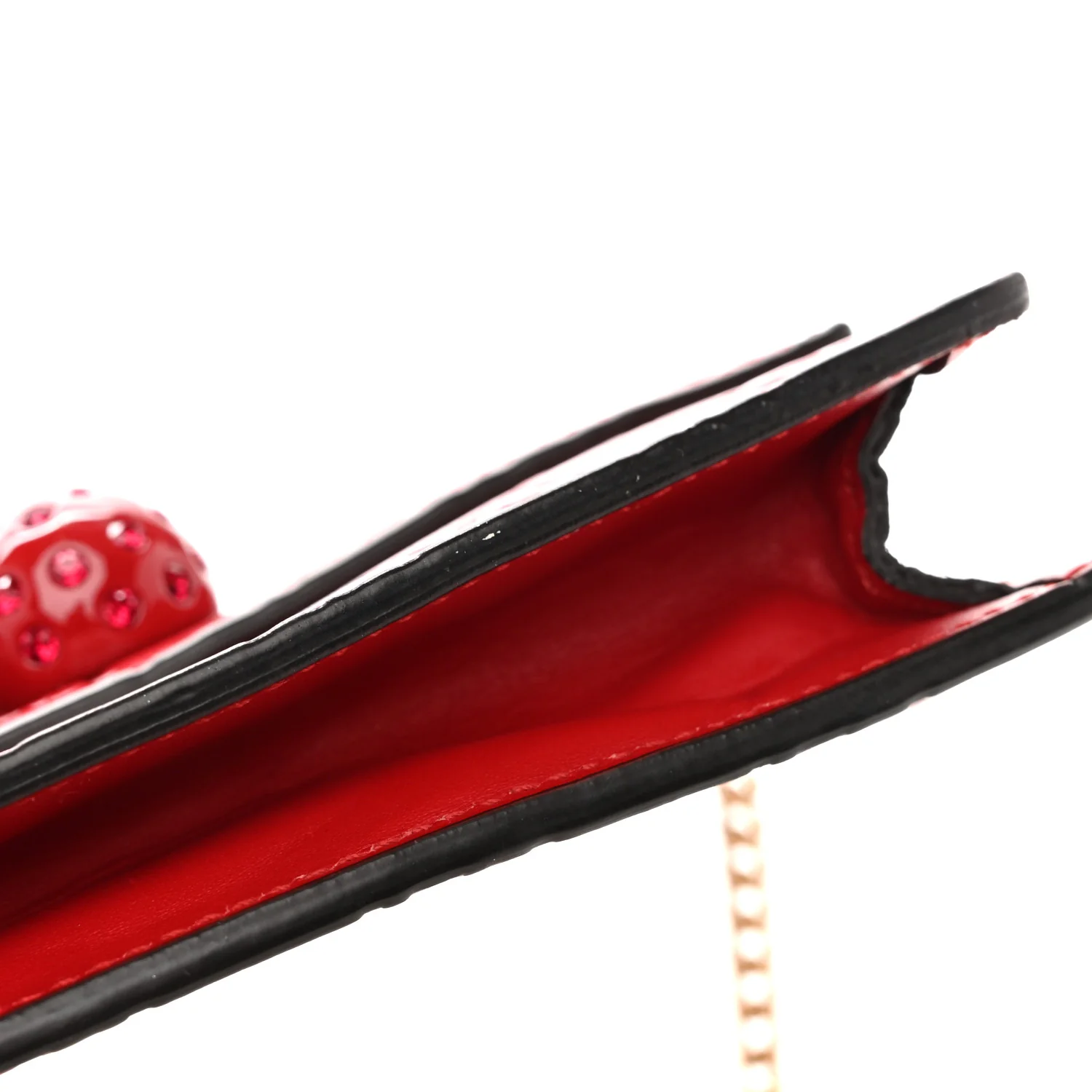 Guccissima Mini Cherry Chain Bag Hibiscus Red - Image 11