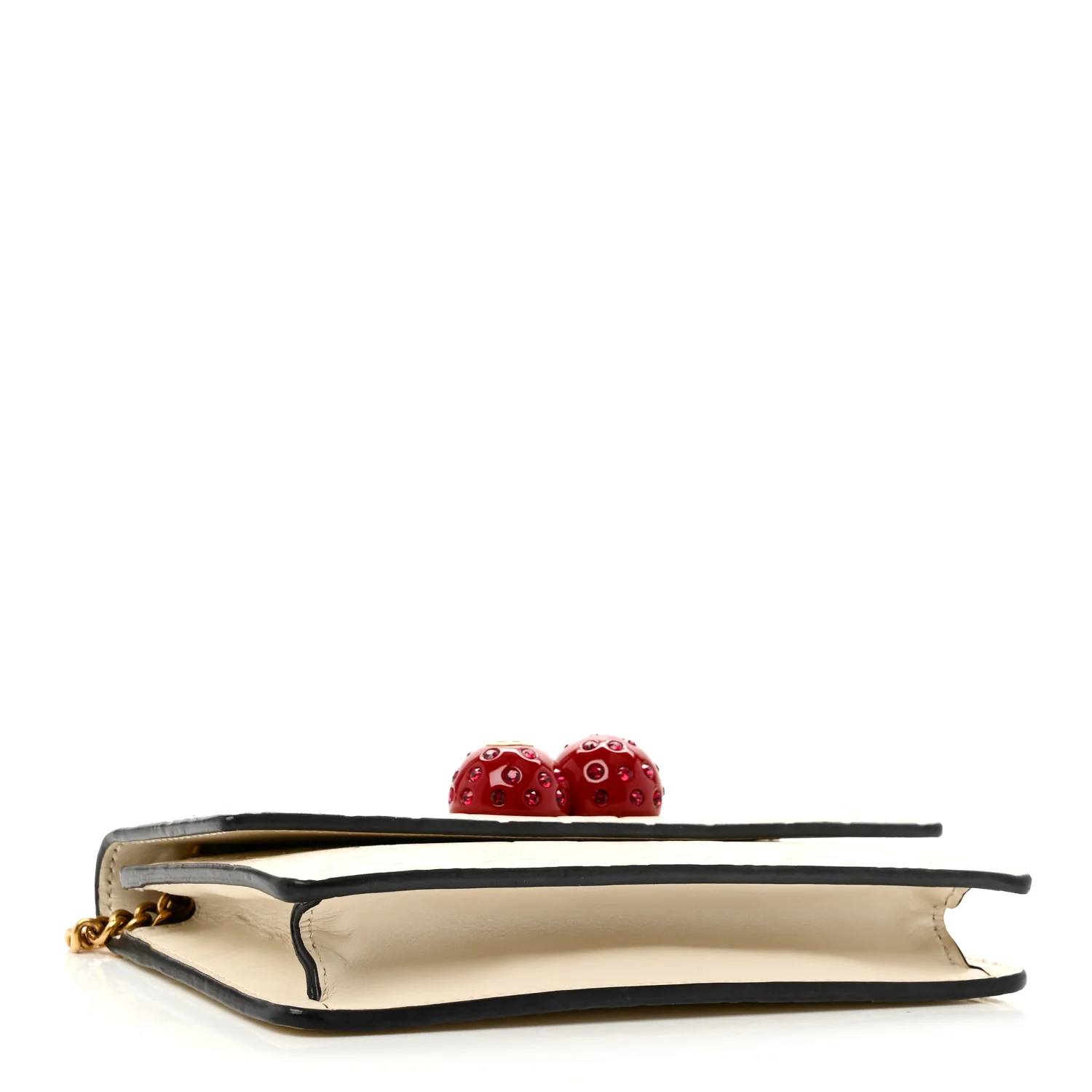 Guccissima Mini Cherry Chain Bag White - Image 4