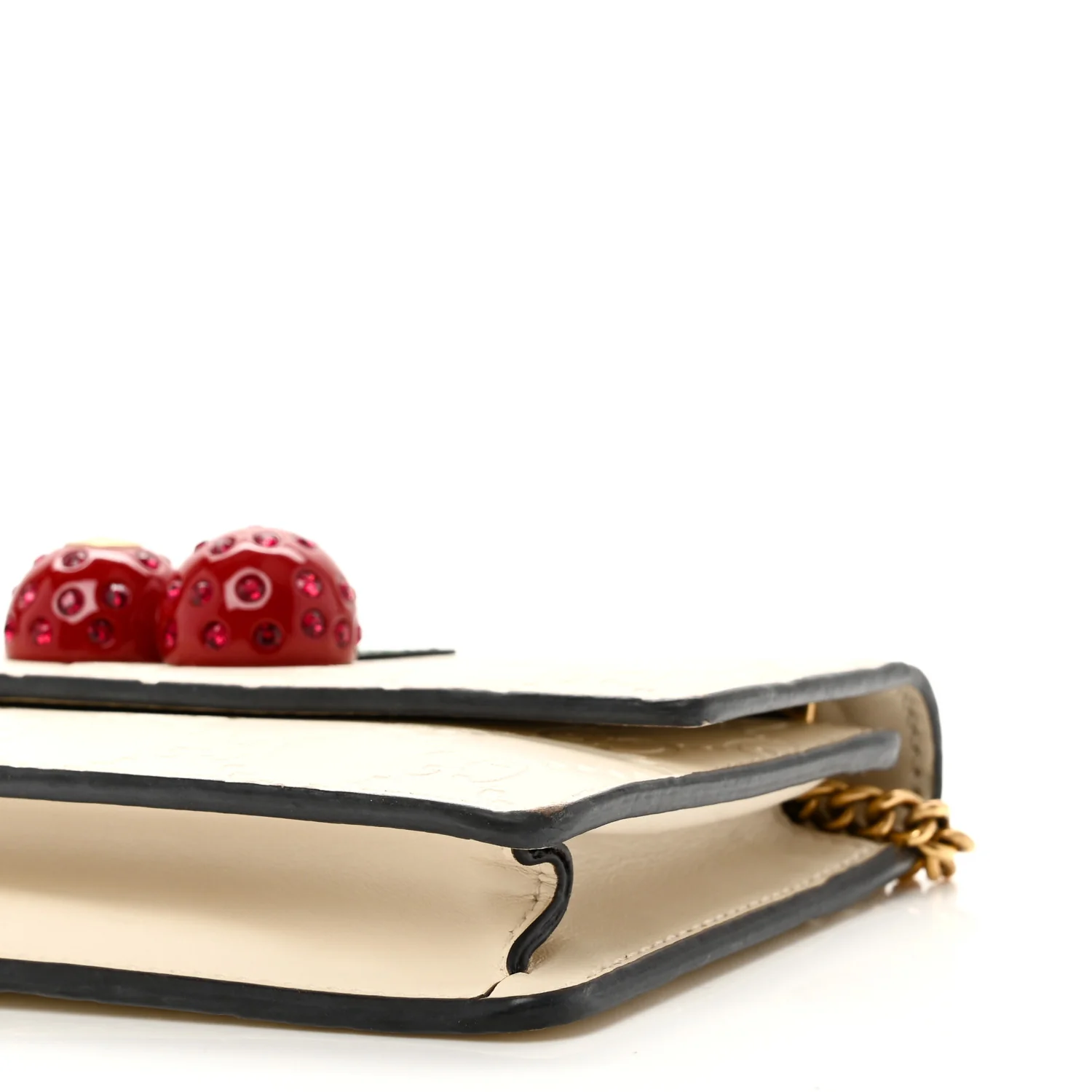 Guccissima Mini Cherry Chain Bag White - Image 9