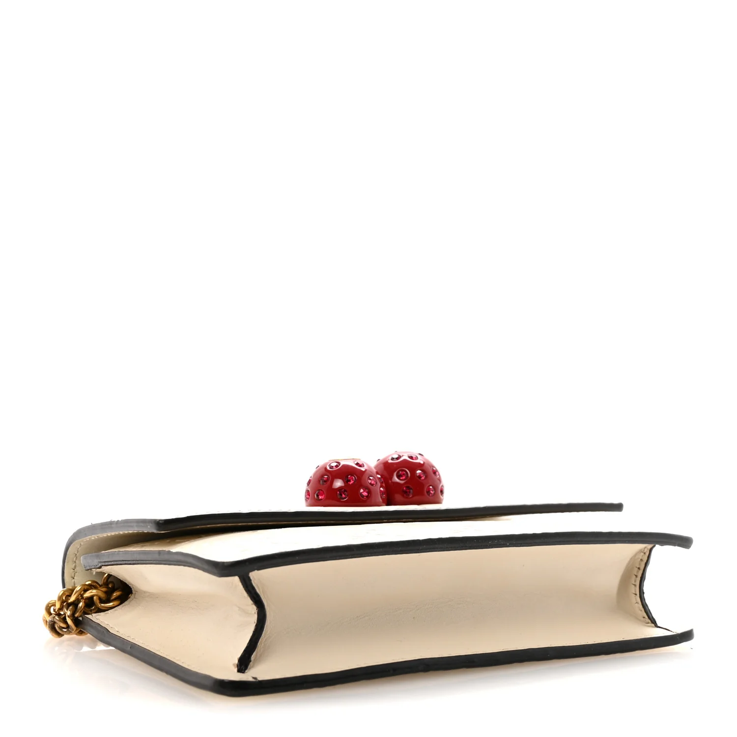 Guccissima Mini Cherry Chain Bag White - Image 4
