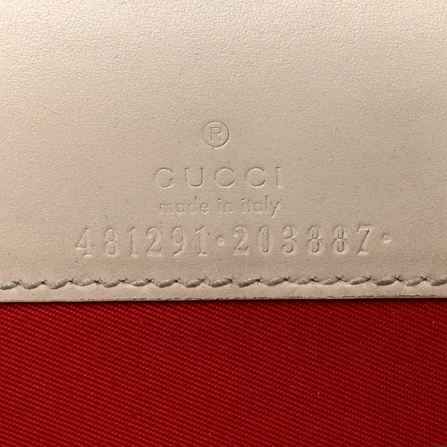 Guccissima Mini Cherry Chain Bag White - Image 6
