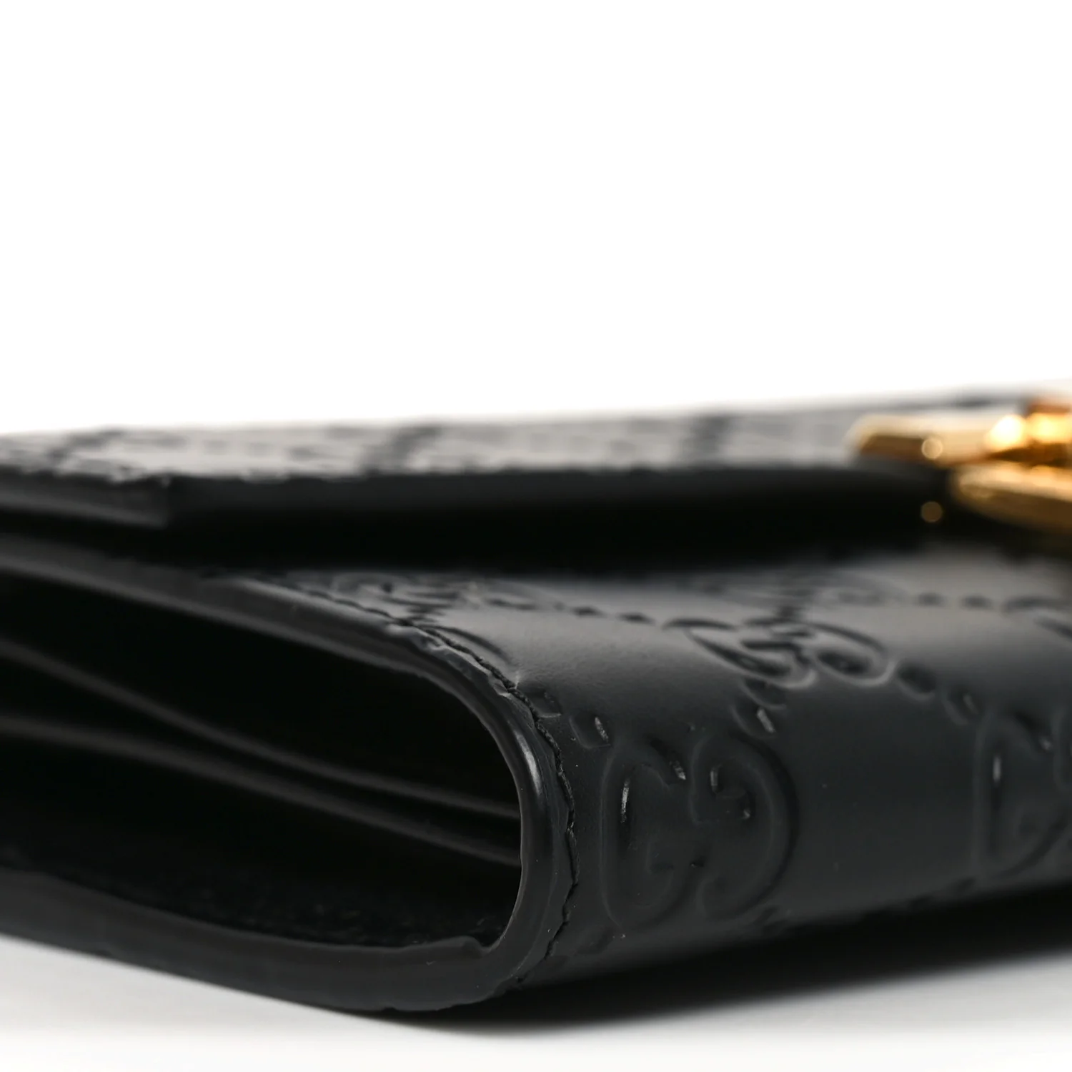 Guccissima Padlock Chain Wallet Black - Image 16