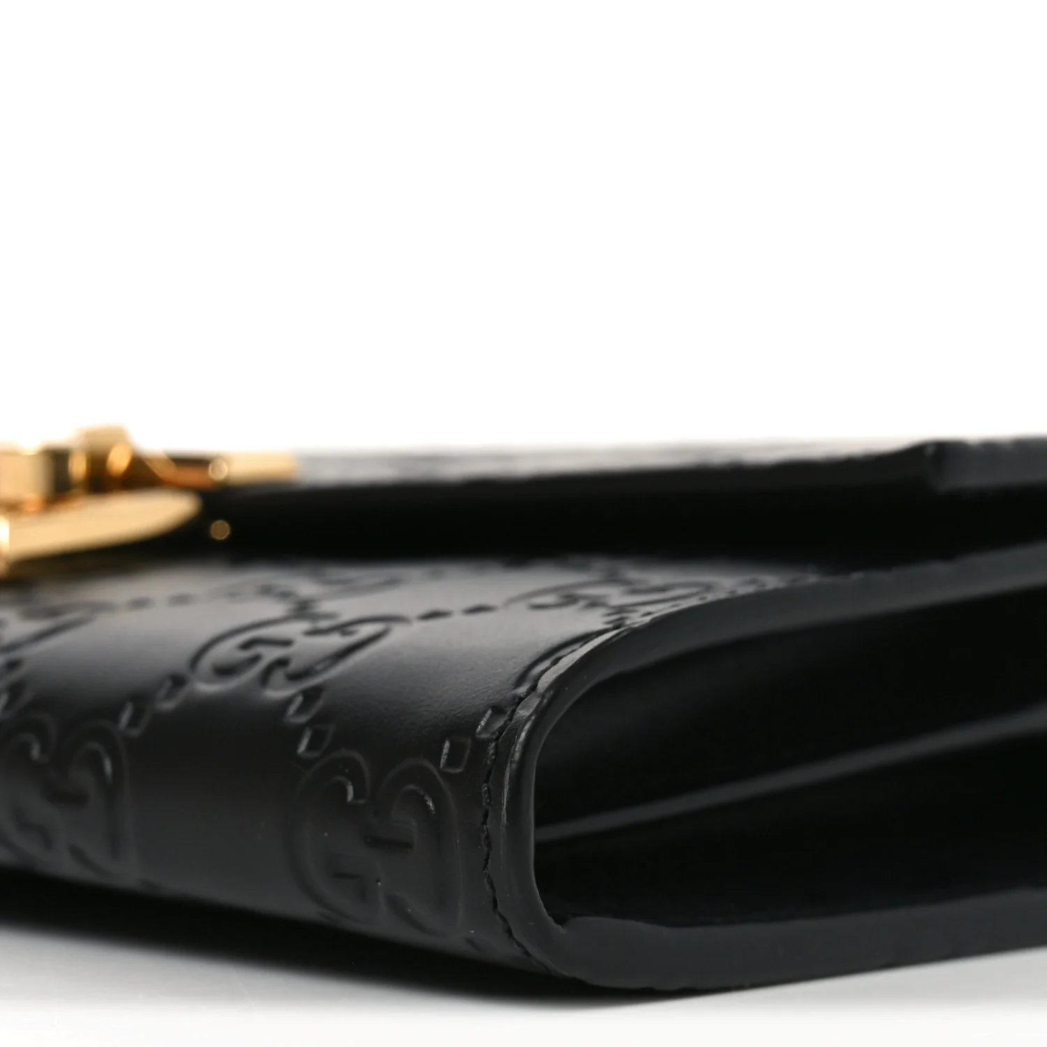 Guccissima Padlock Chain Wallet Black - Image 17