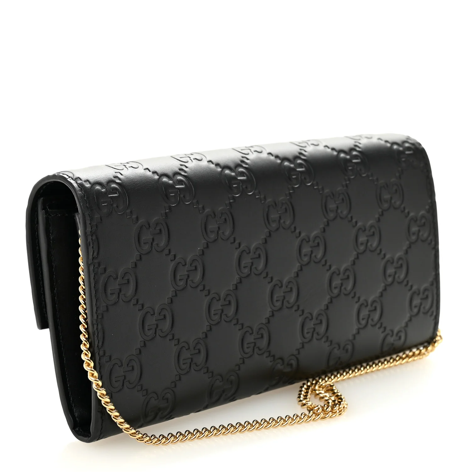 Guccissima Padlock Continental Chain Wallet Black - Image 3