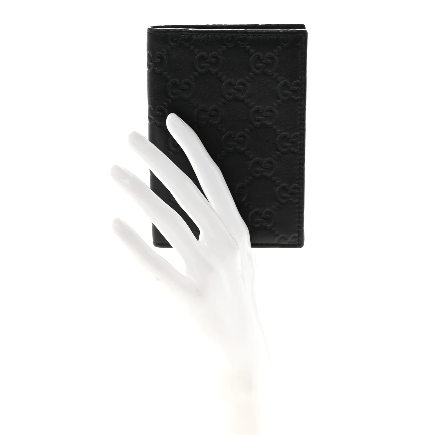 Guccissima Passport Case Black - Image 2