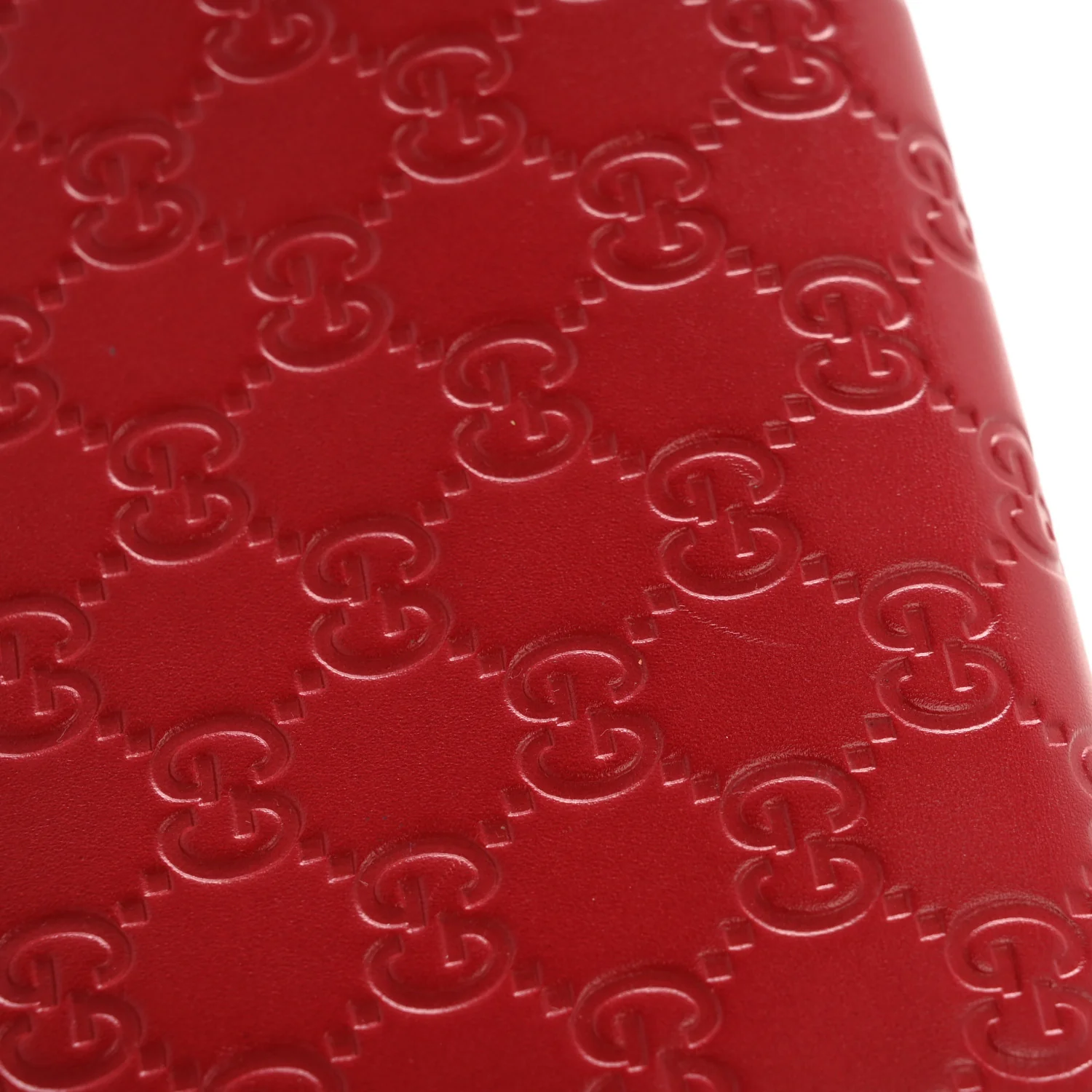 Guccissima Signature Bowy Chain Wallet Hibiscus Red - Image 12