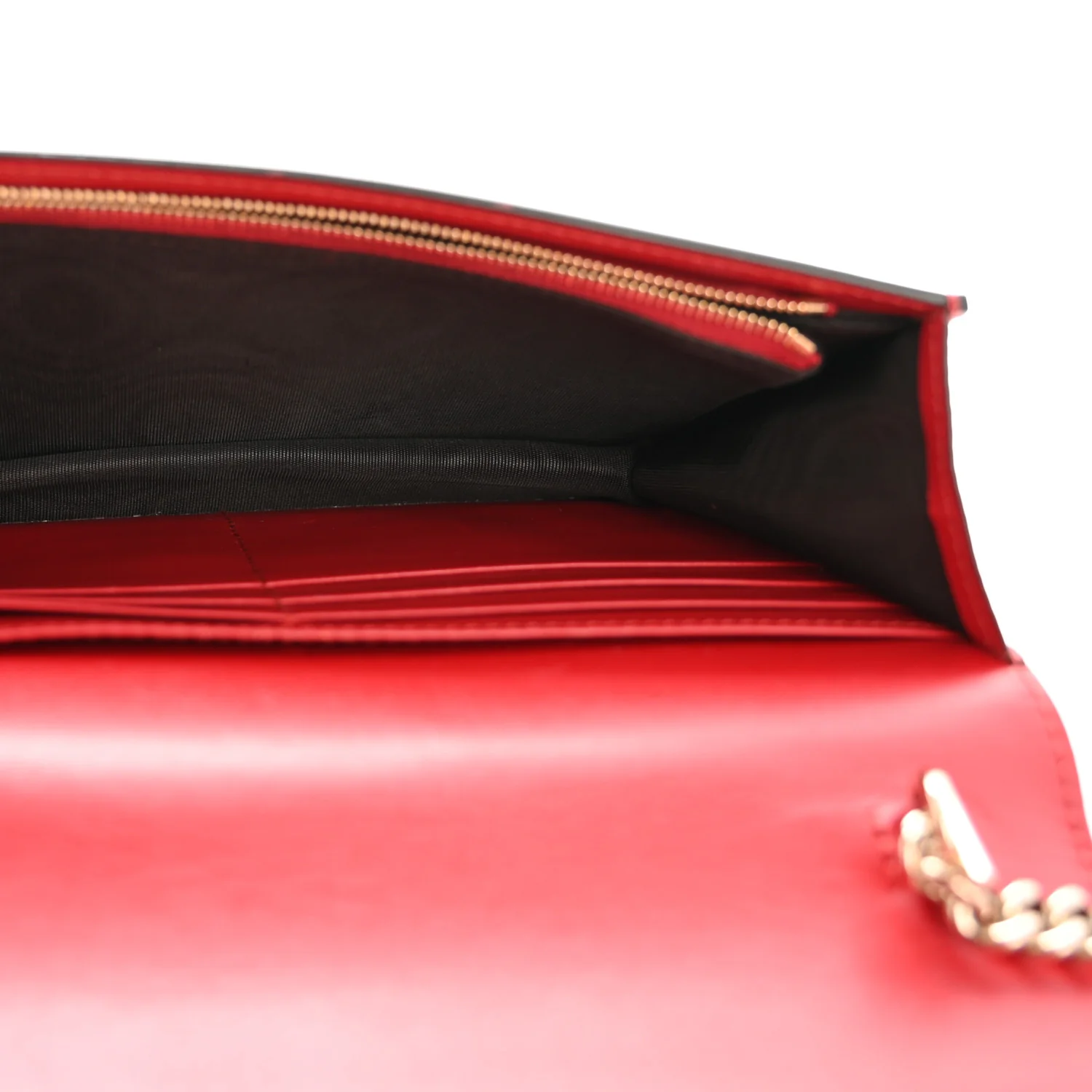 Guccissima Signature Bowy Chain Wallet Hibiscus Red - Image 5