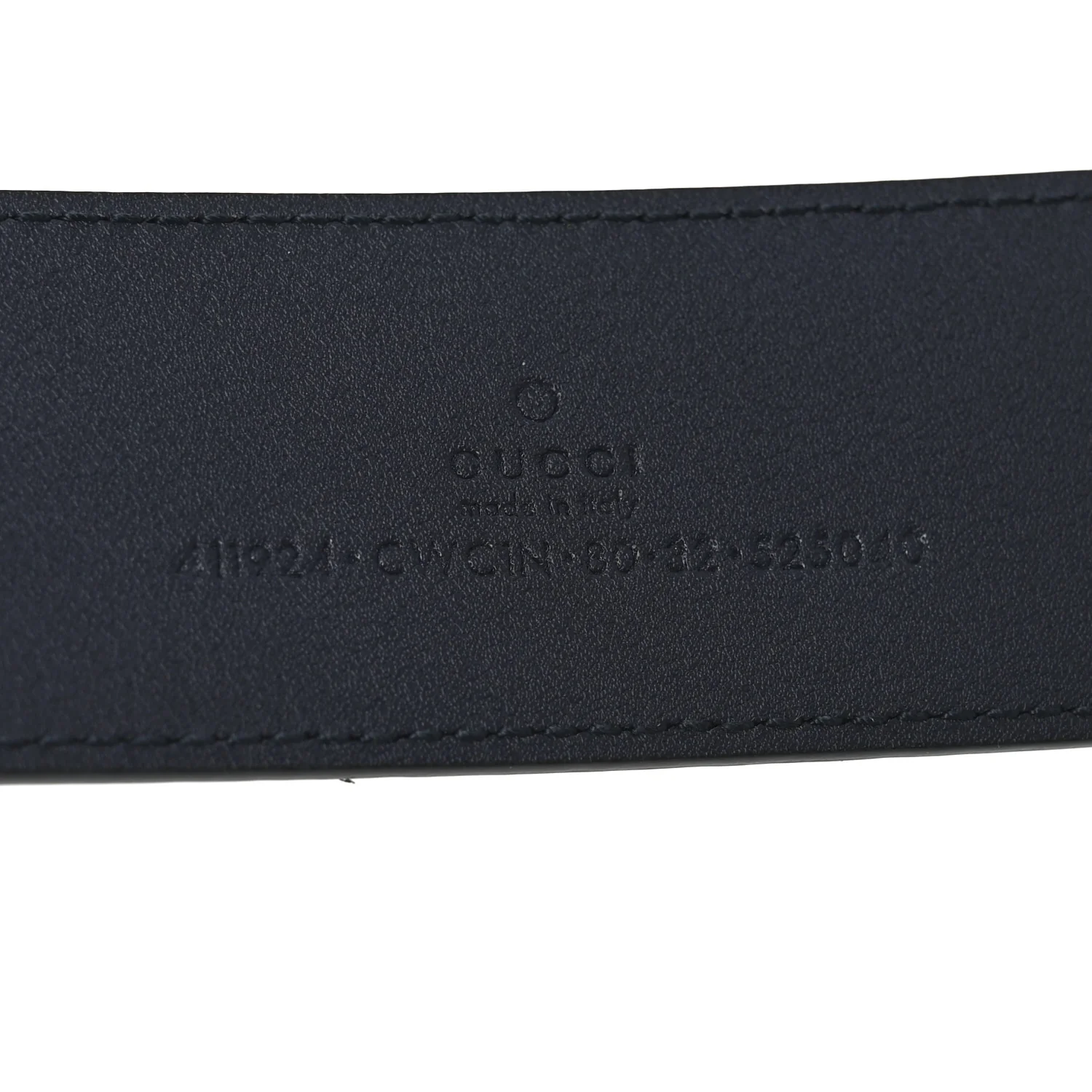 Guccissima Signature Interlocking G 40mm Belt 80 32 Black - Image 3