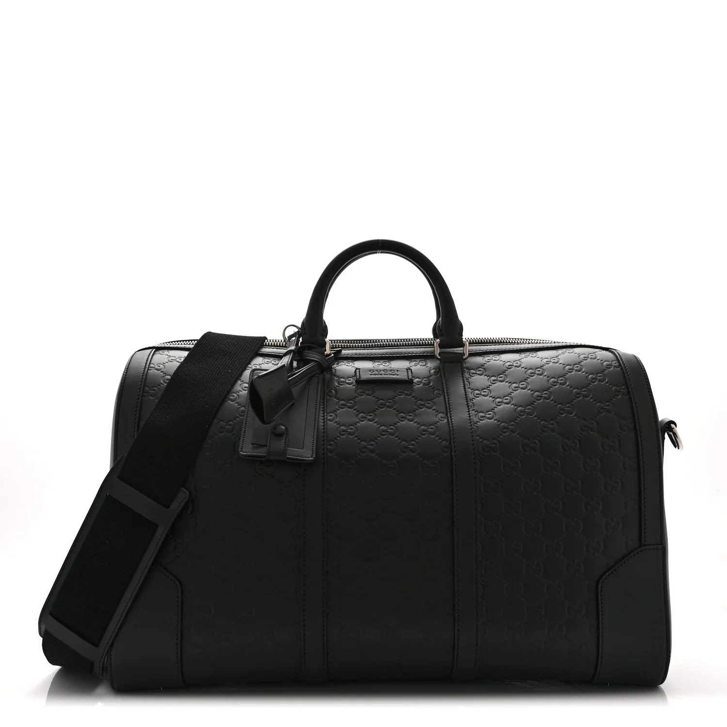 Guccissima Signature Medium Duffle Black