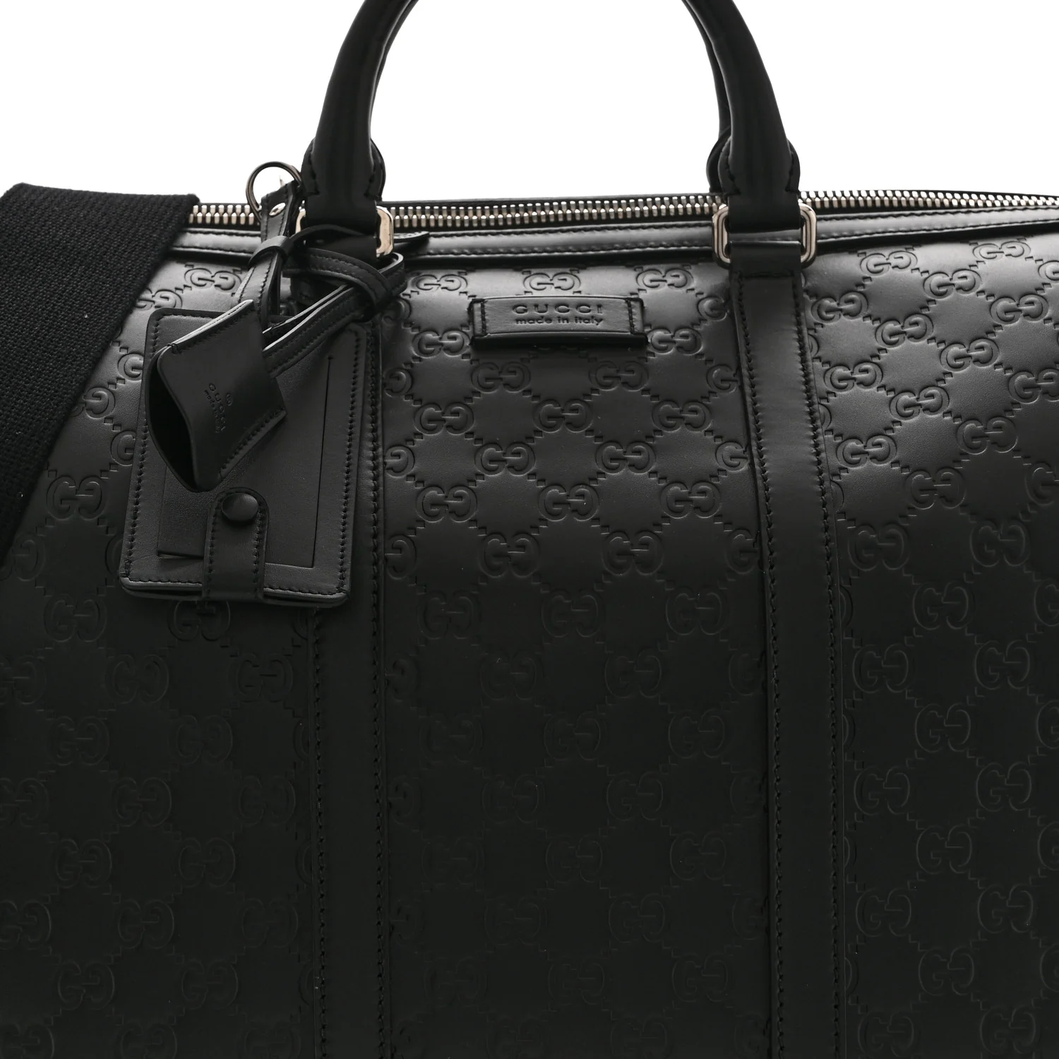 Guccissima Signature Medium Duffle Black - Image 8
