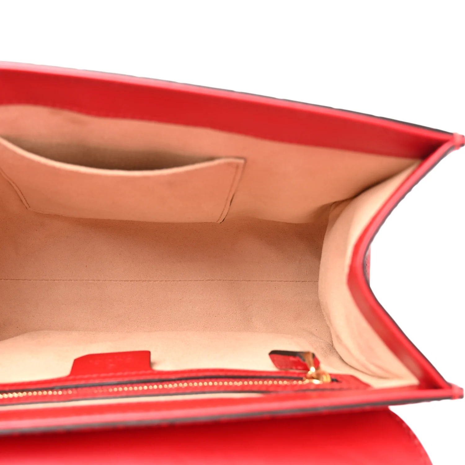 Guccissima Signature Small Padlock Top Handle Bag Hibiscus Red - Image 5