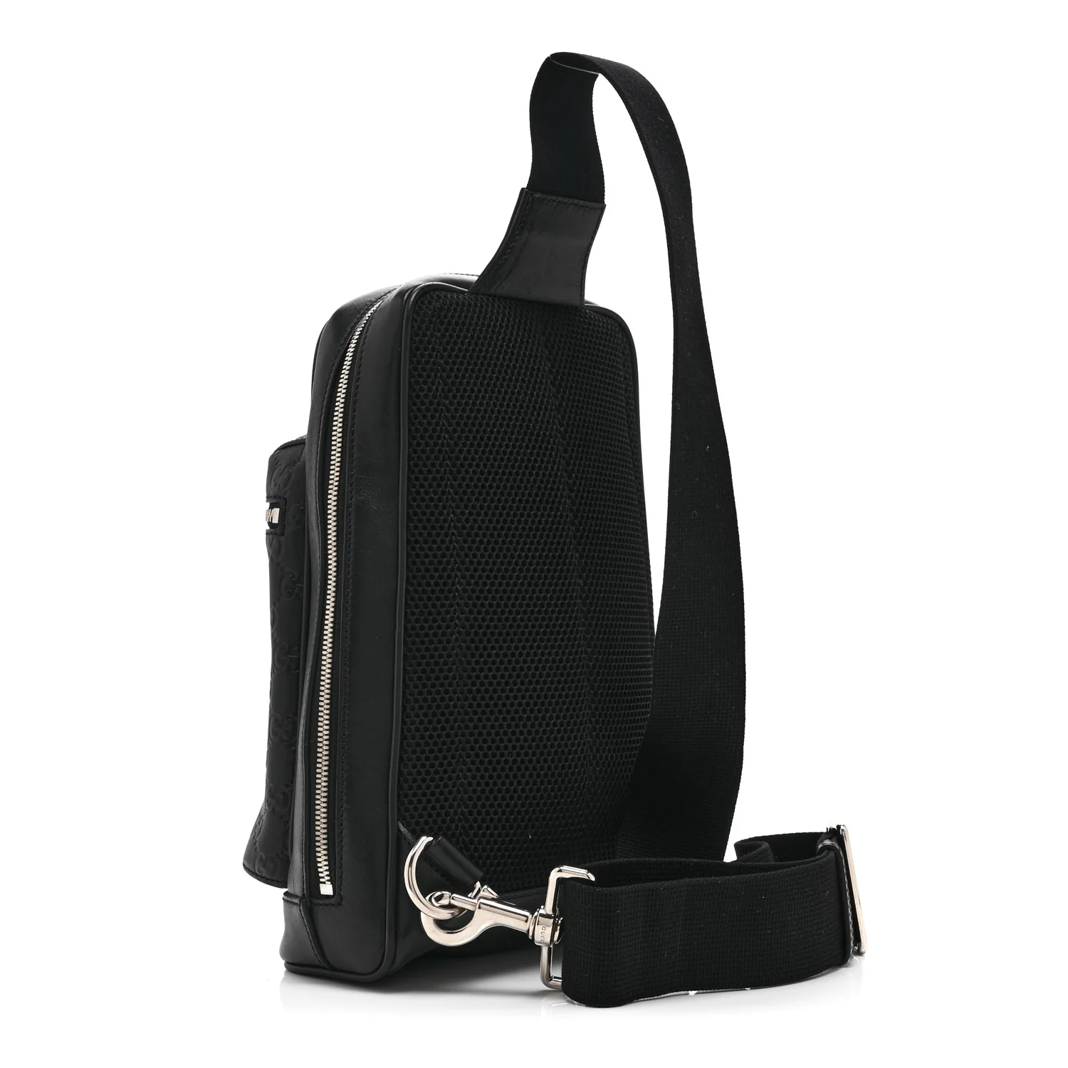 Guccissima Sling Backpack Black - Image 3