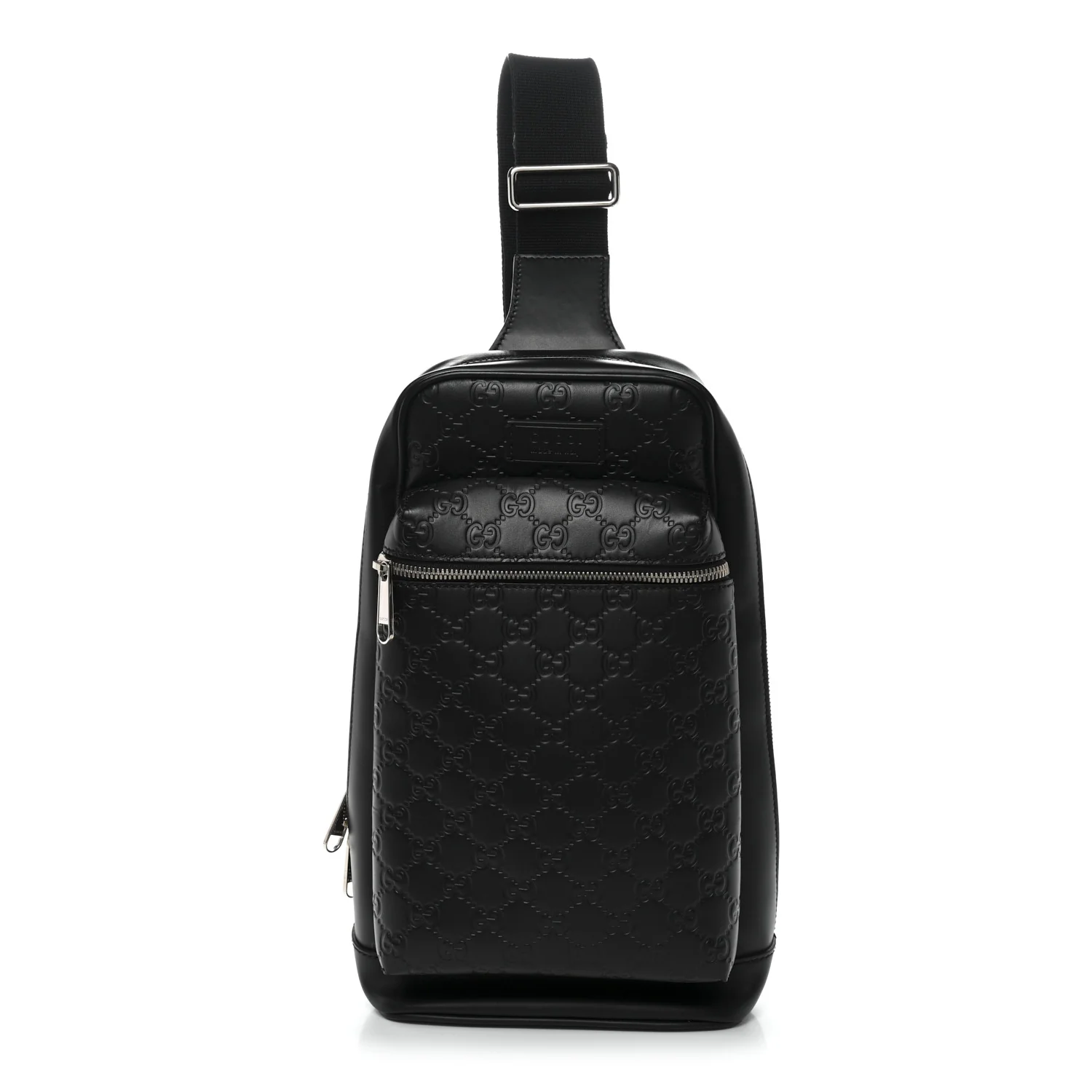 Guccissima Sling Backpack Black