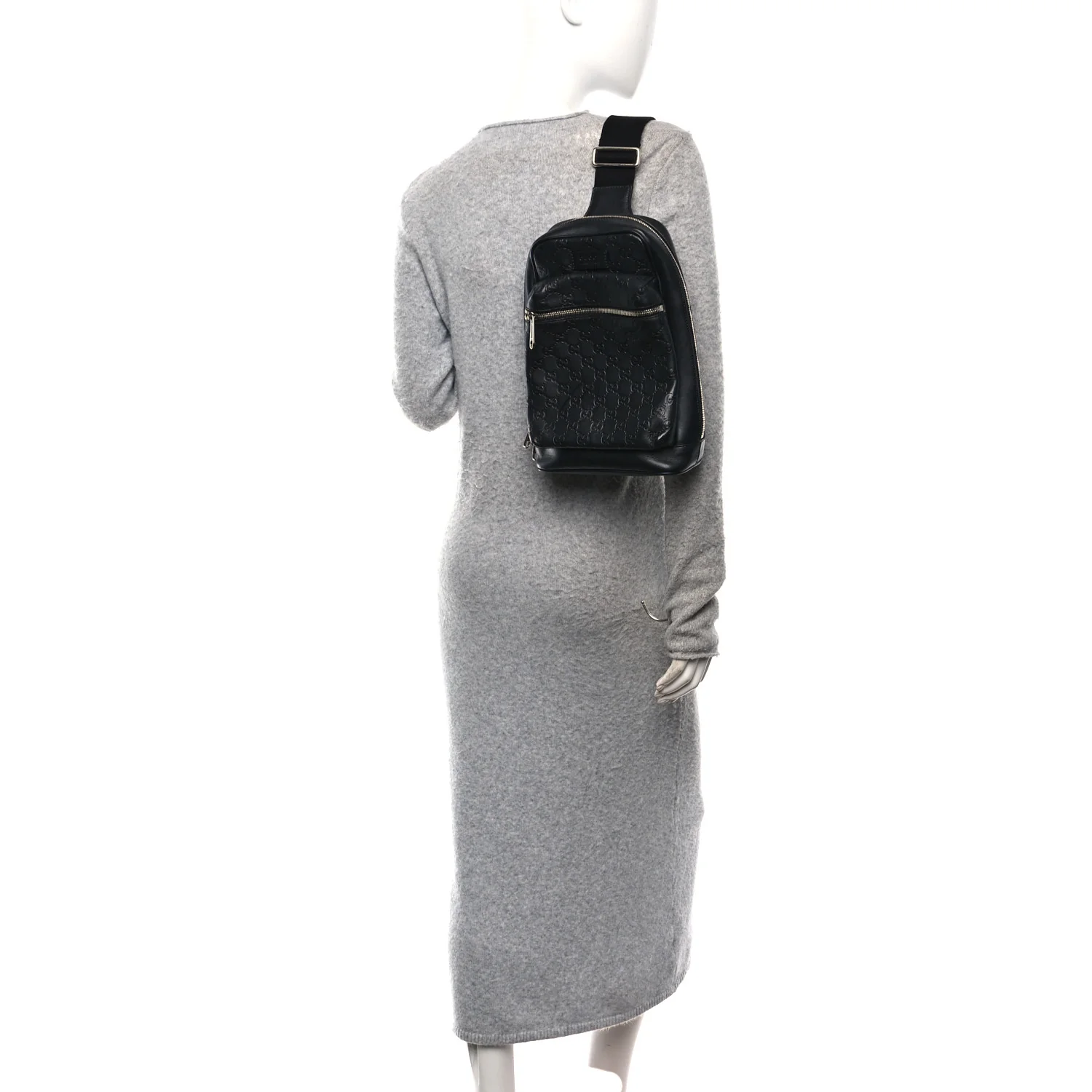 Guccissima Sling Backpack Black - Image 2