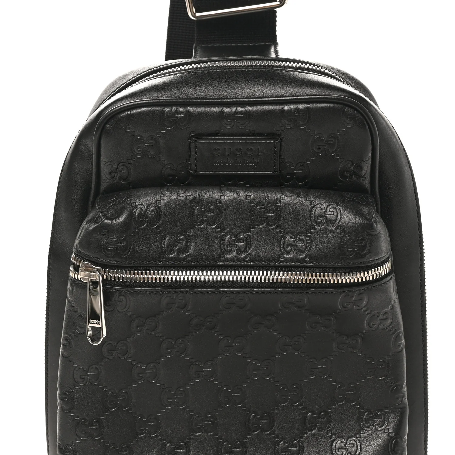 Guccissima Sling Backpack Black - Image 8