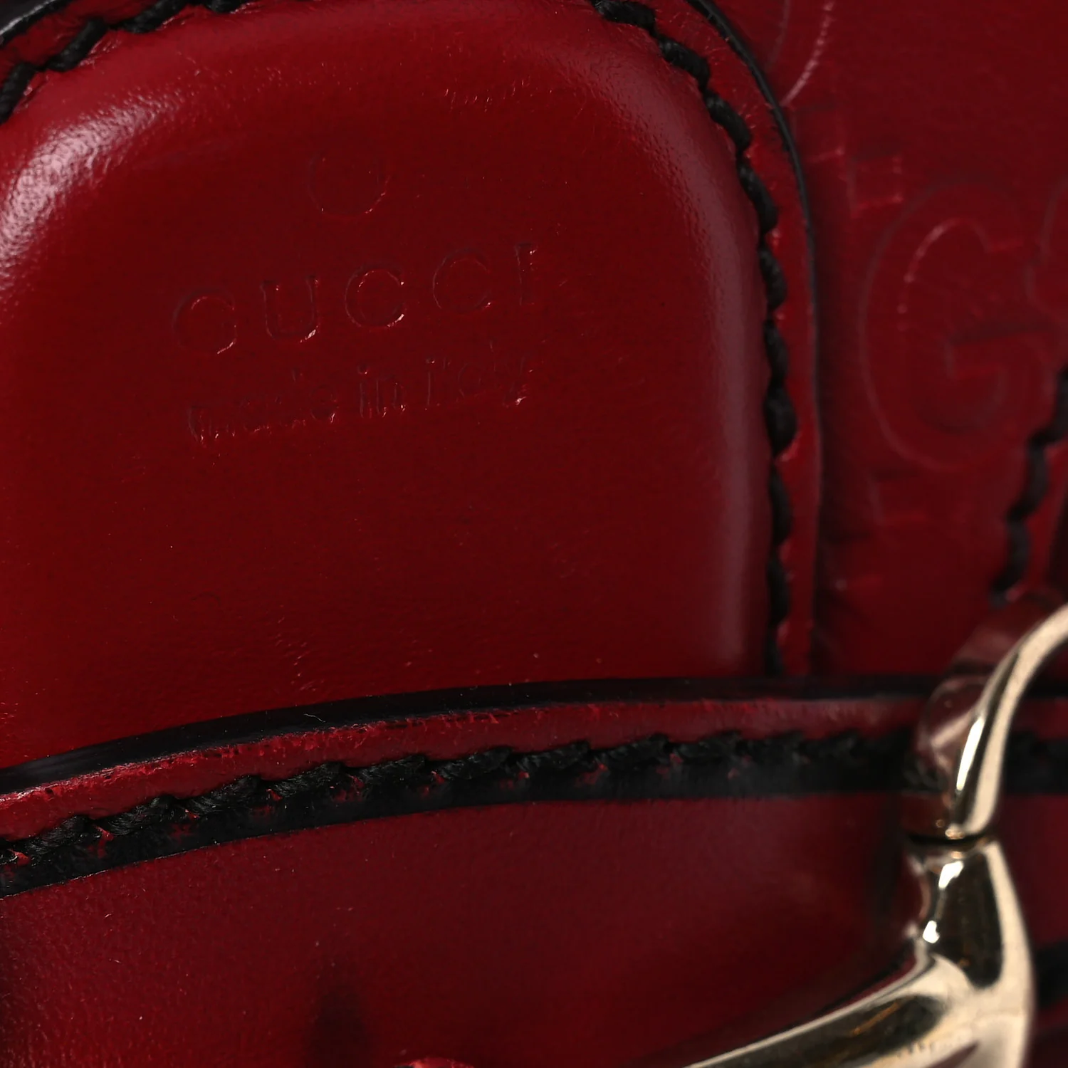 Guccissima Small Emily Shoulder Bag Red - Image 11