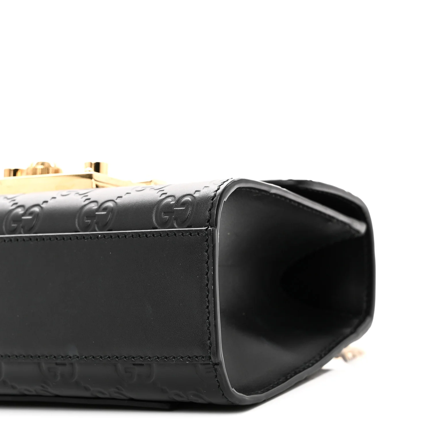 Guccissima Small Padlock Shoulder Bag Black - Image 10
