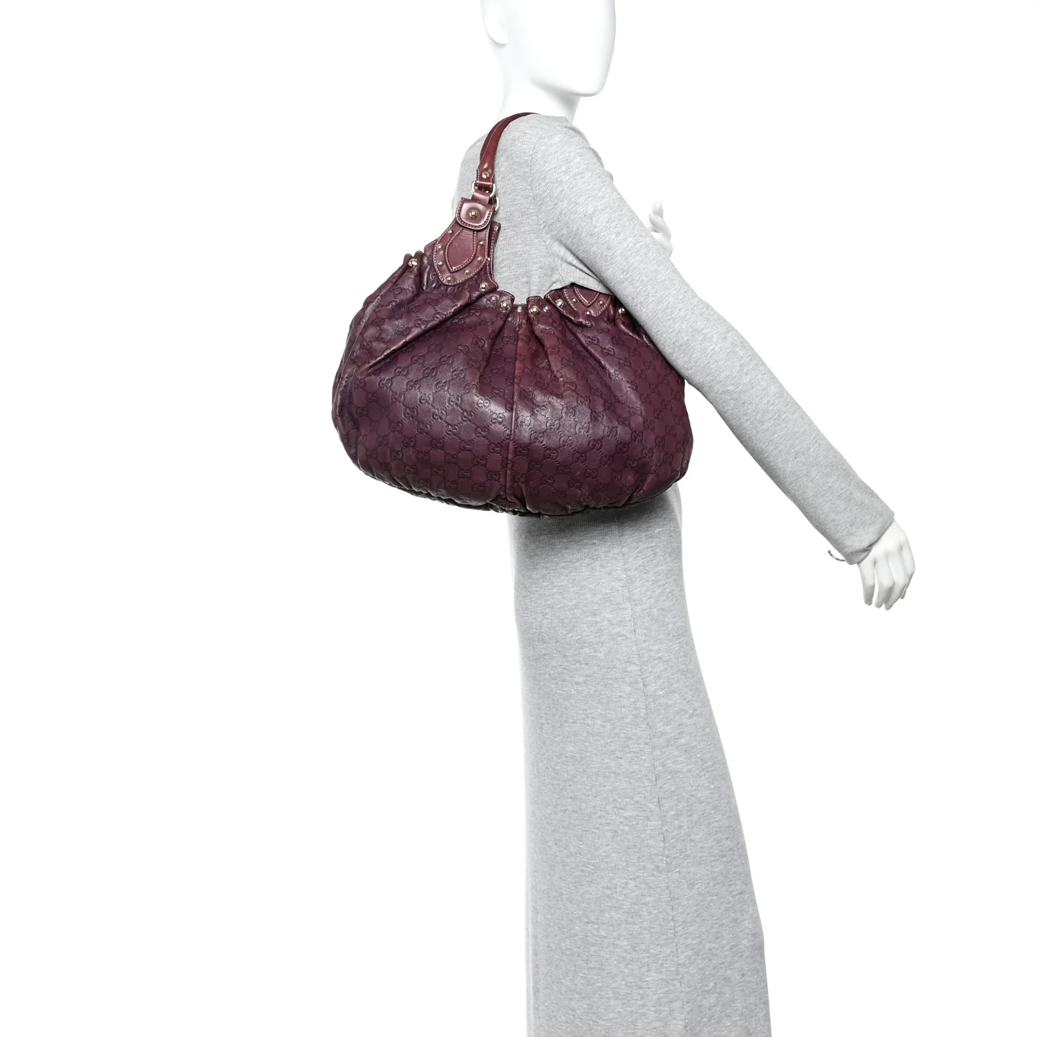 Guccissima Studded Medium Pelham Shoulder Bag Purple - Image 2