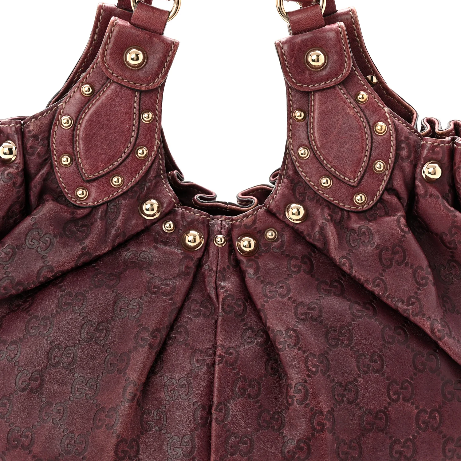 Guccissima Studded Medium Pelham Shoulder Bag Purple - Image 8