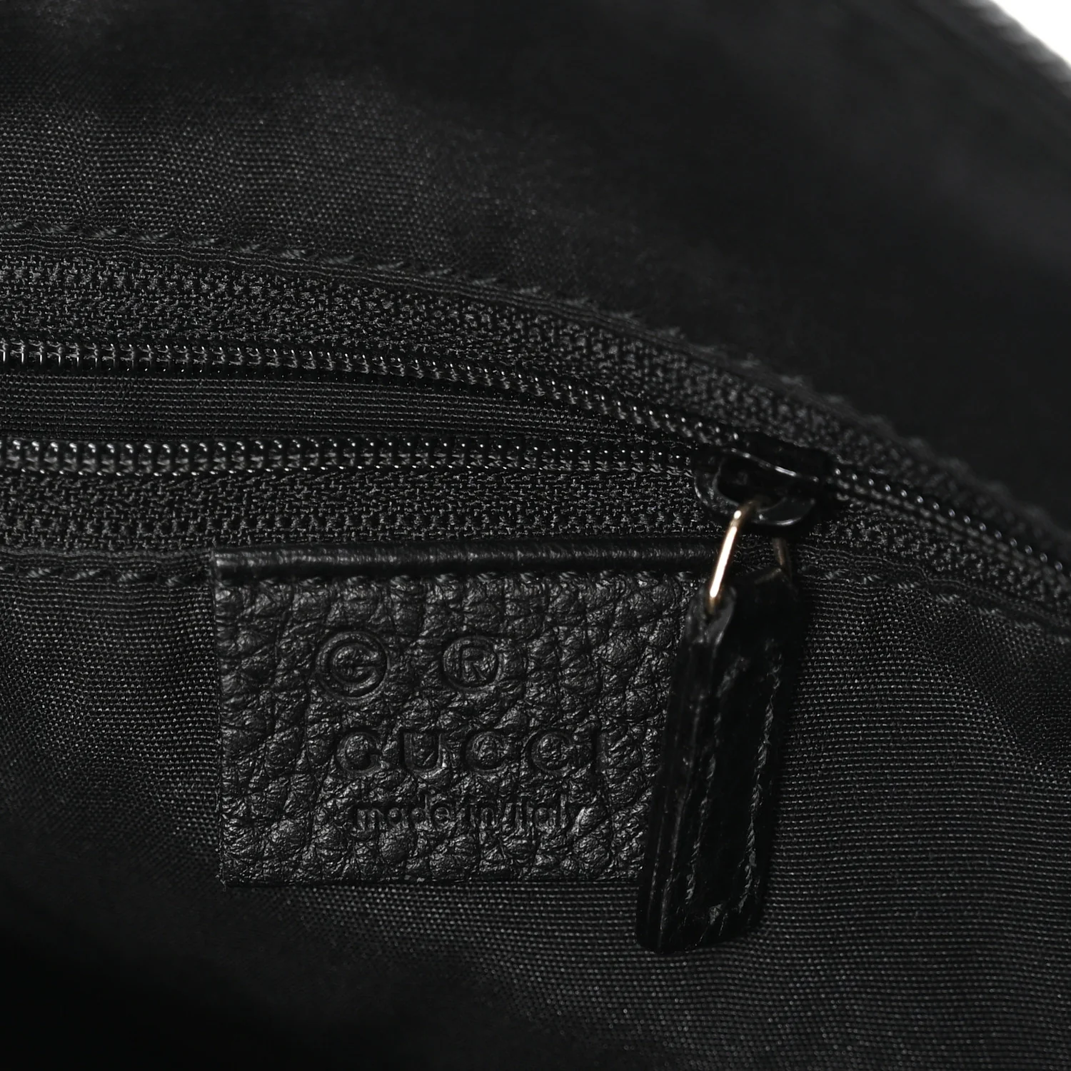 Guccissima Suede Crossbody Bag Black - Image 6