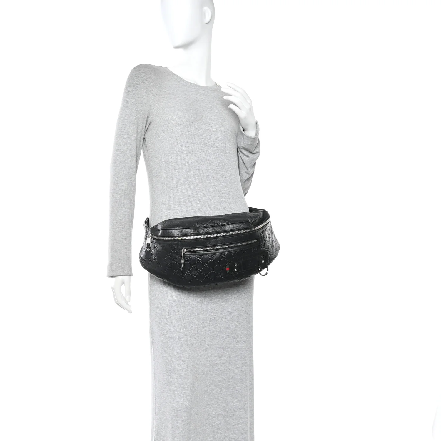 Guccissima Web Belt Bag Black - Image 2