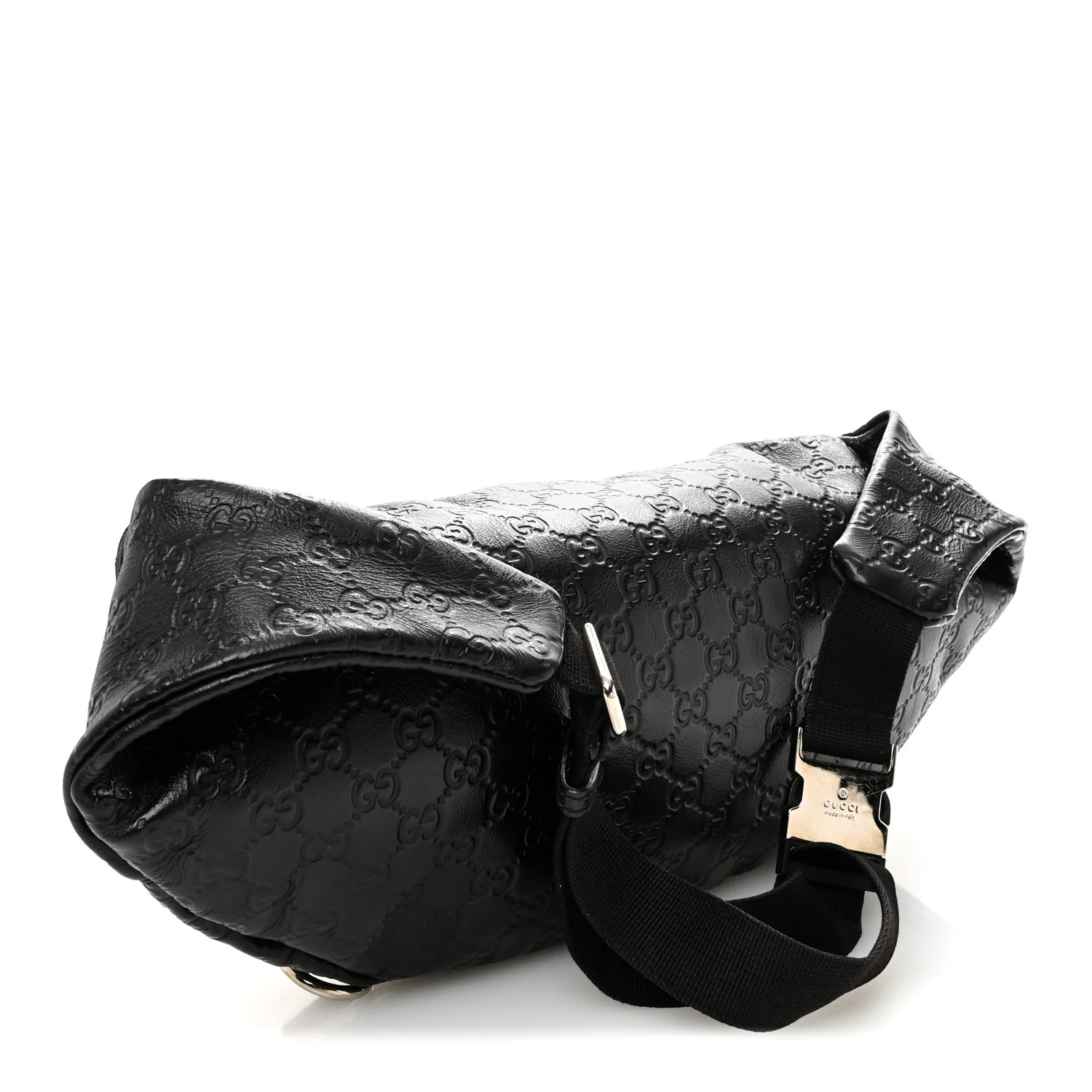 Guccissima Web Belt Bag Black - Image 3