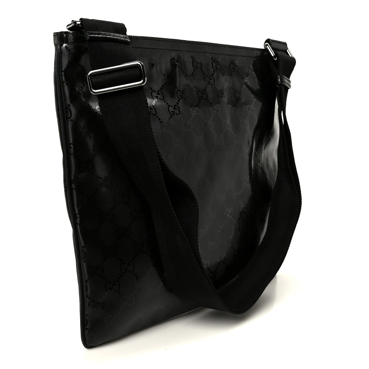 Imprime Monogram Medium Flat Messenger Bag Black - Image 3