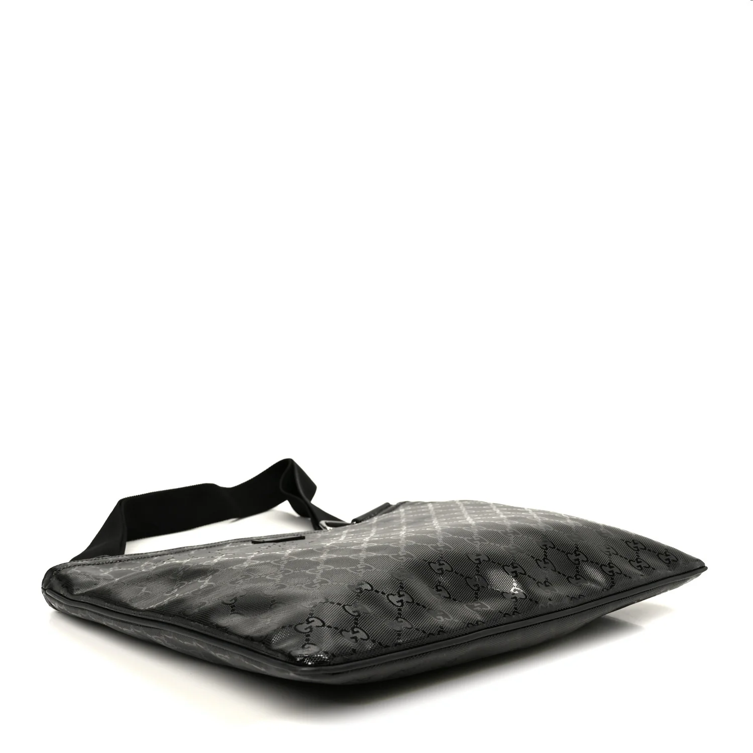 Imprime Monogram Medium Flat Messenger Bag Black - Image 4