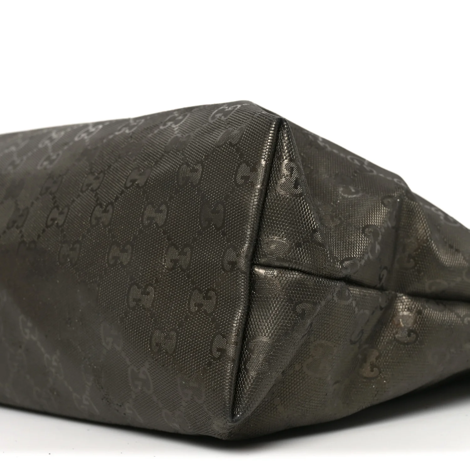 Imprime Monogram Medium Zippered Shopping Tote Pewter - Image 10