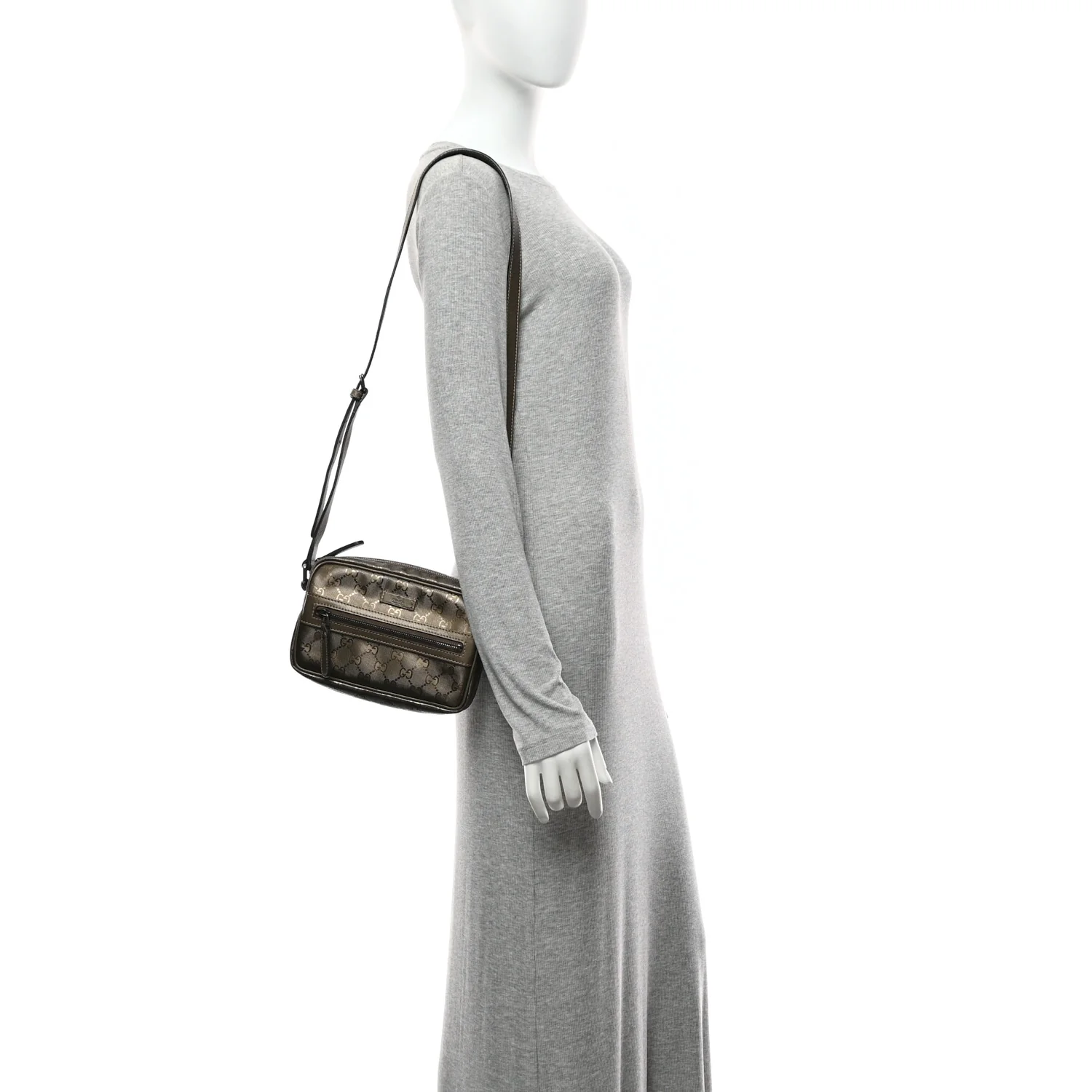 Imprime Monogram Small Shoulder Bag Silver - Image 2