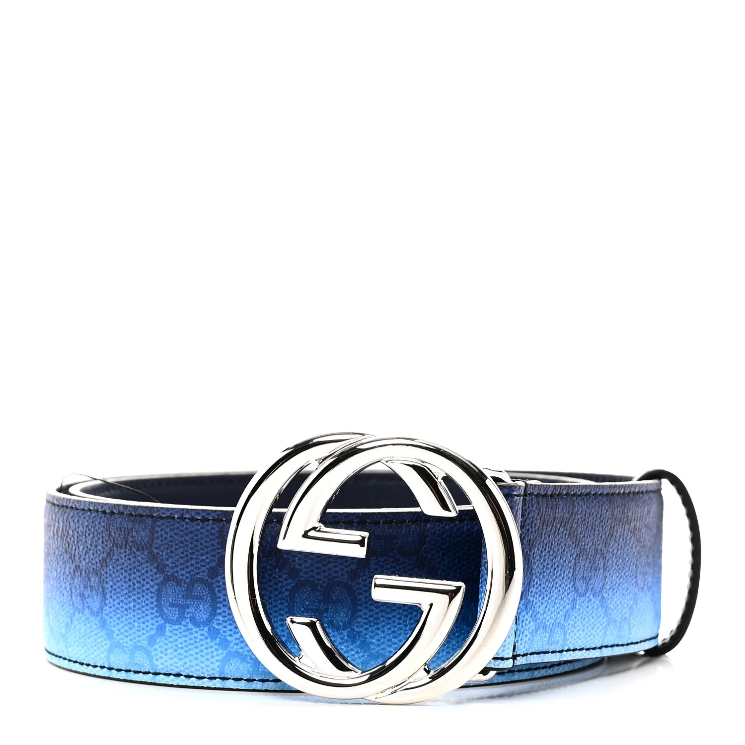 Interlocking Gradient GG Chroma Belt 85 34 Blue